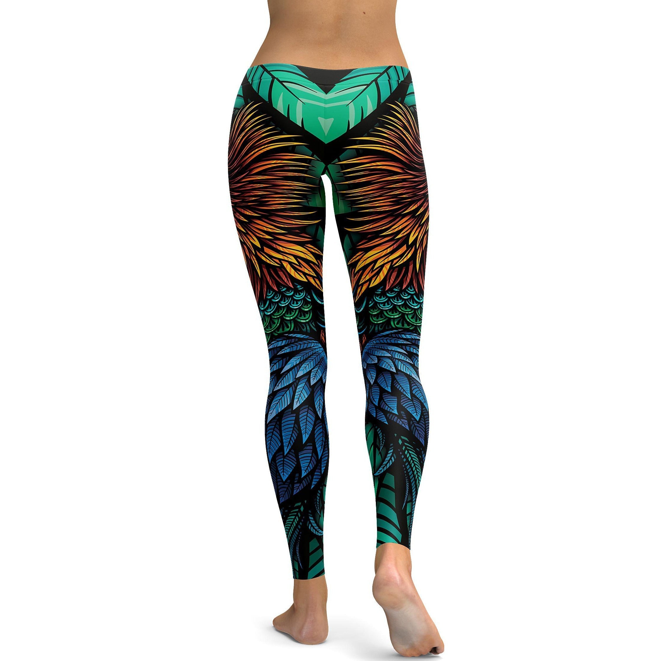 Colorful Rooster Leggings - GearBunch Leggings / Yoga Pants