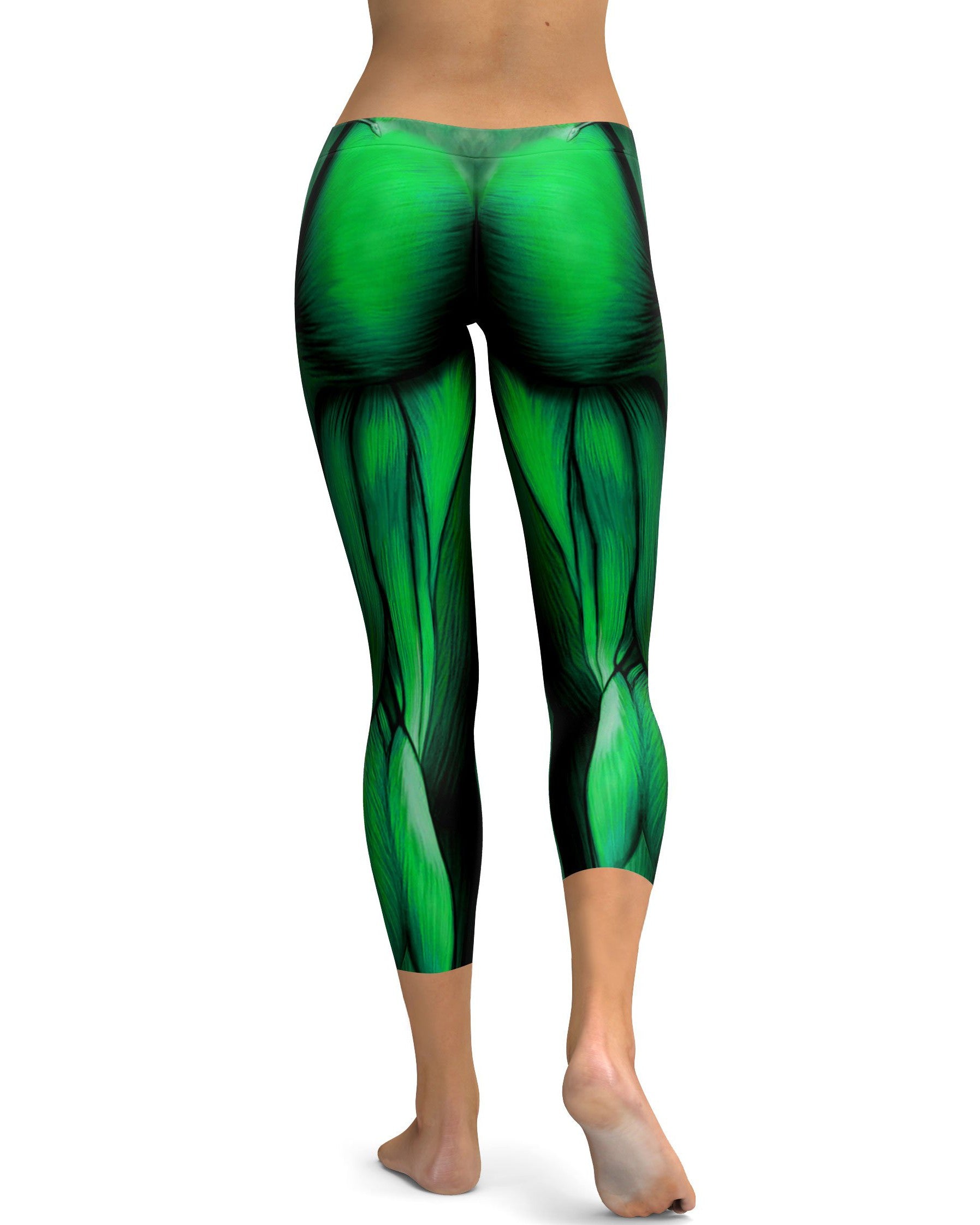 Superhero Green Muscles Capris