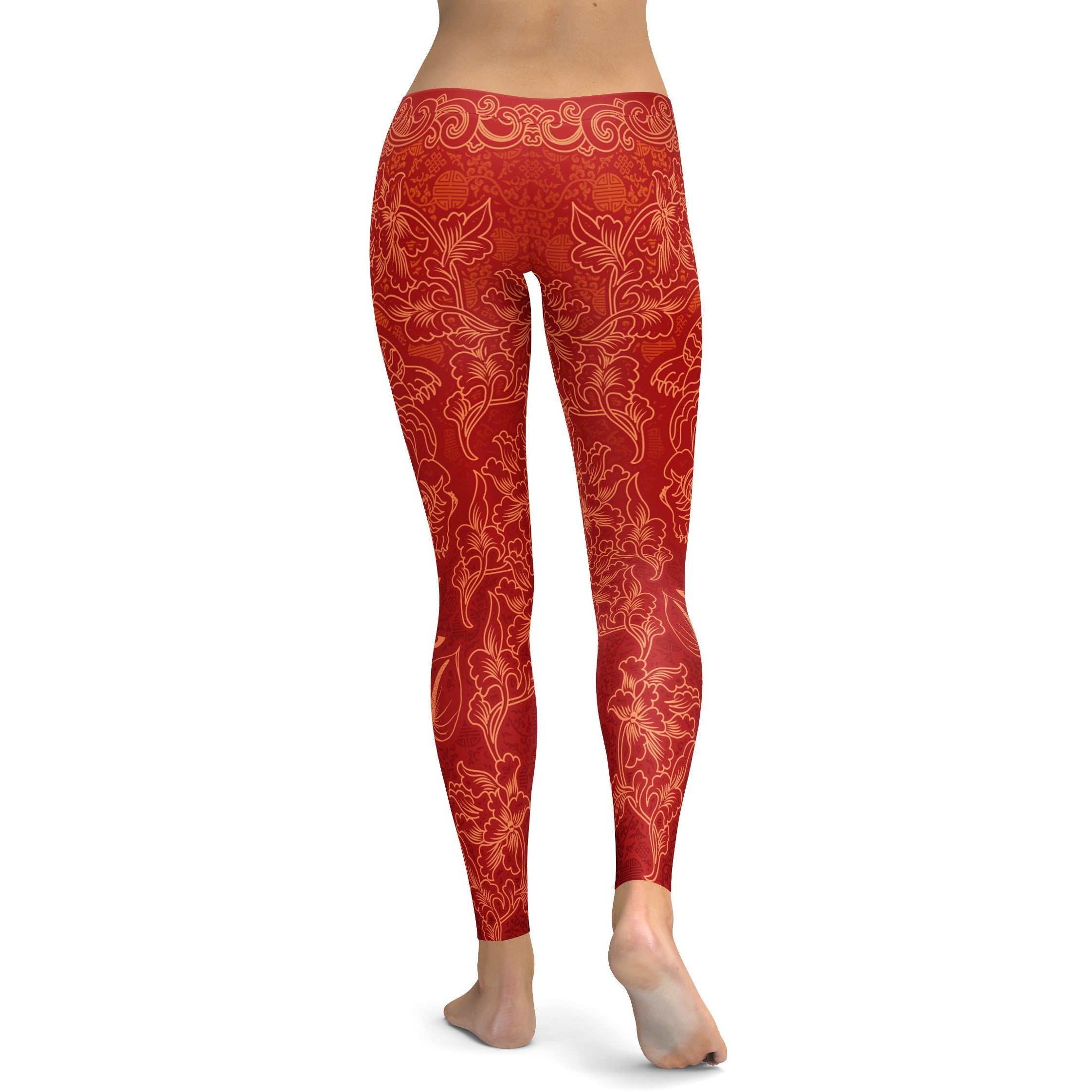 Chinese Zodiac Tiger Leggings - GearBunch Leggings / Yoga Pants