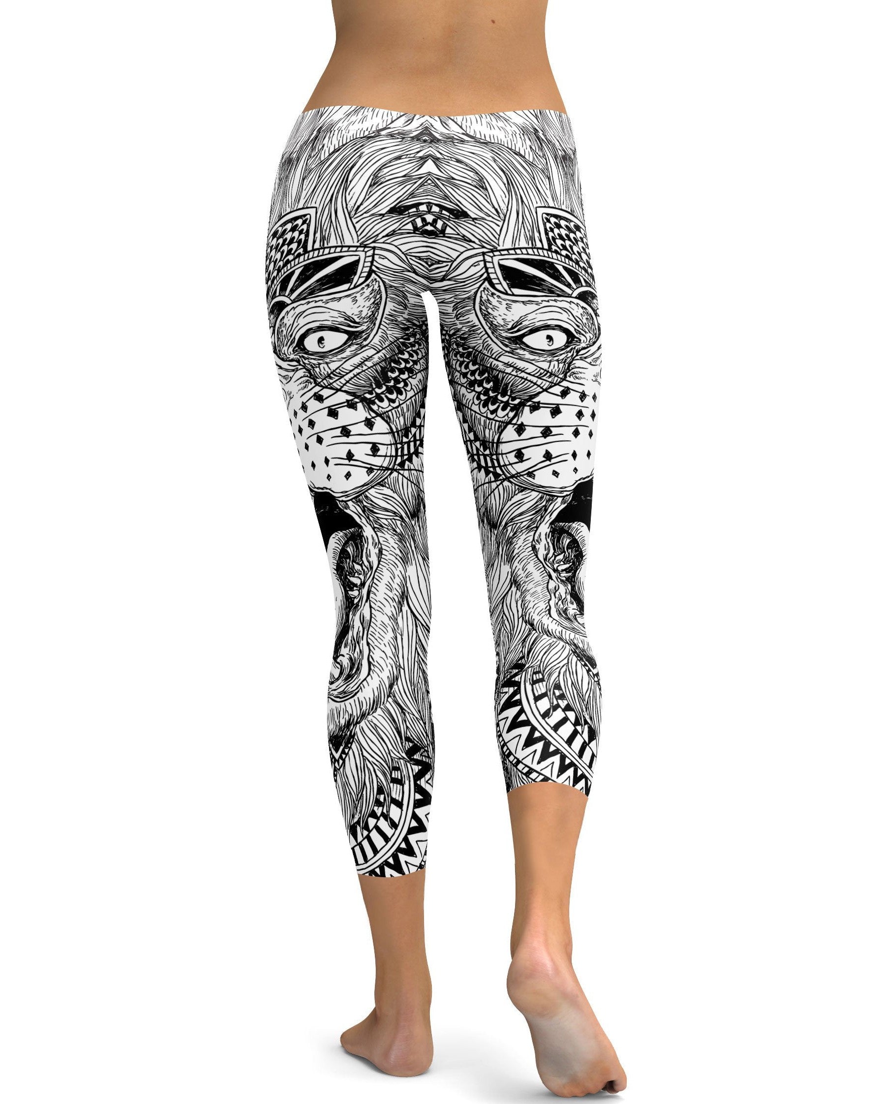 Zentangle Lion Capris