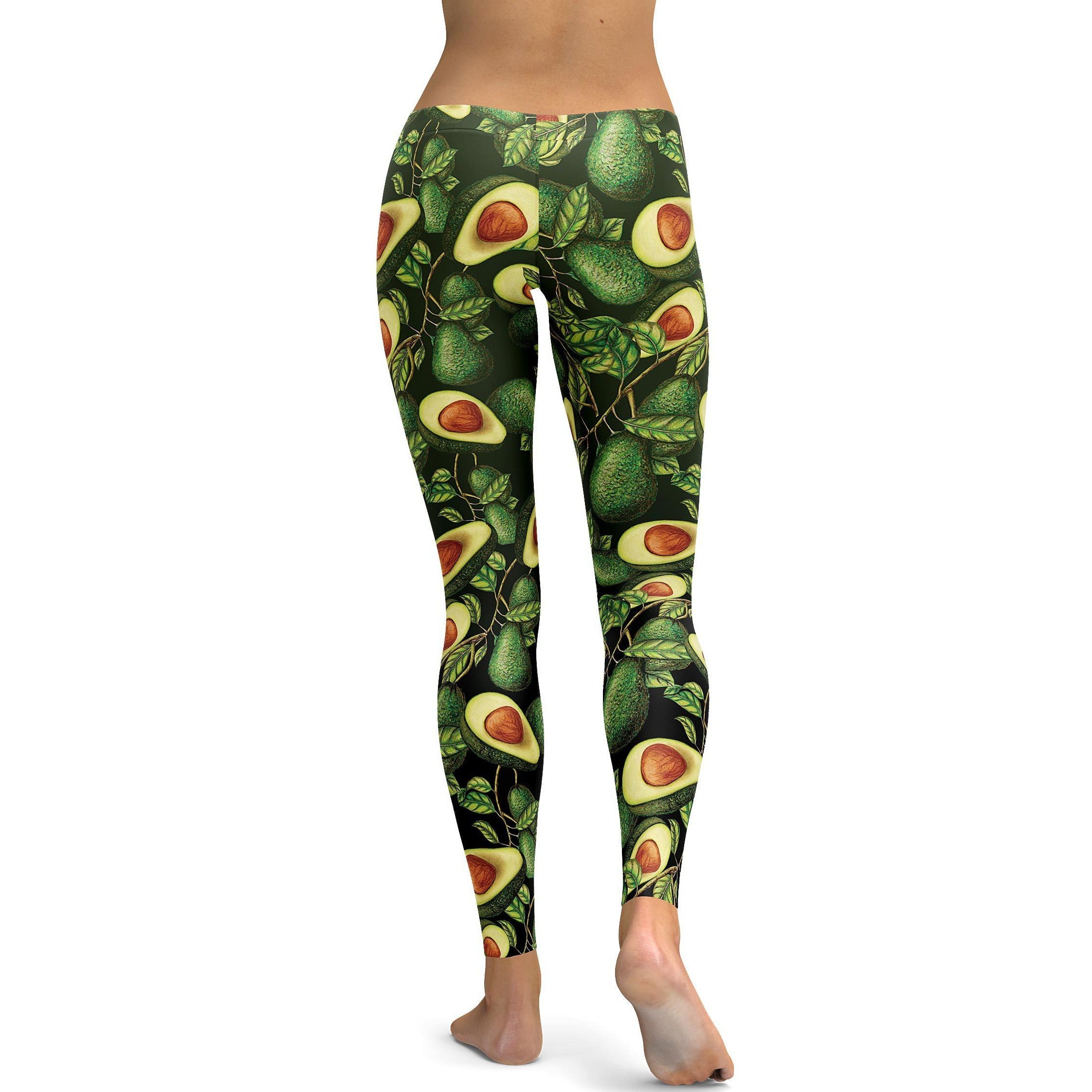 Womens Workout Yoga Avocado Leggings Green/Pista | Gear Bunch