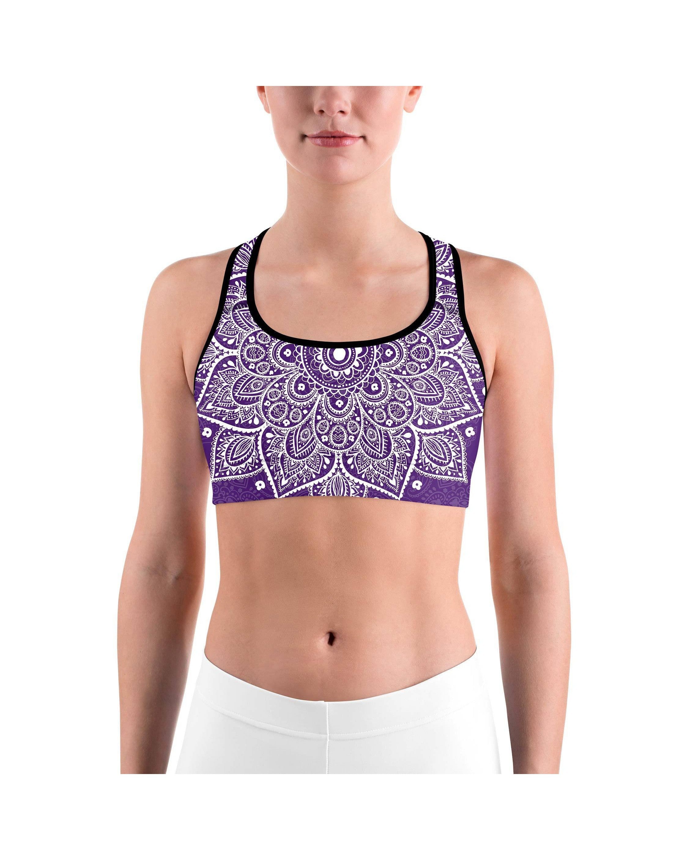 Purple Mandala Sports bra