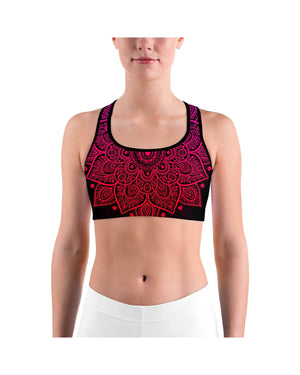 Pink Mandala Sports Bra