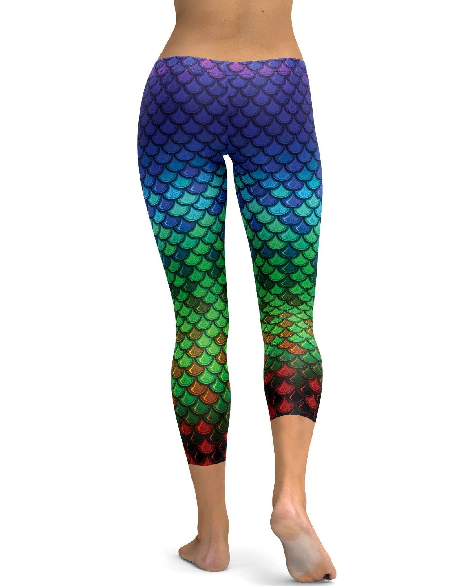 Gearbunch - Rainbow Colored Mermaid Capris