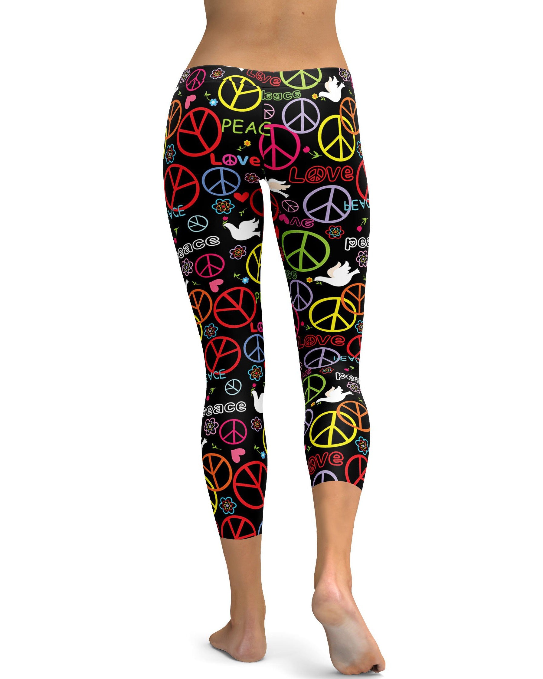 Peace Symbol Capris