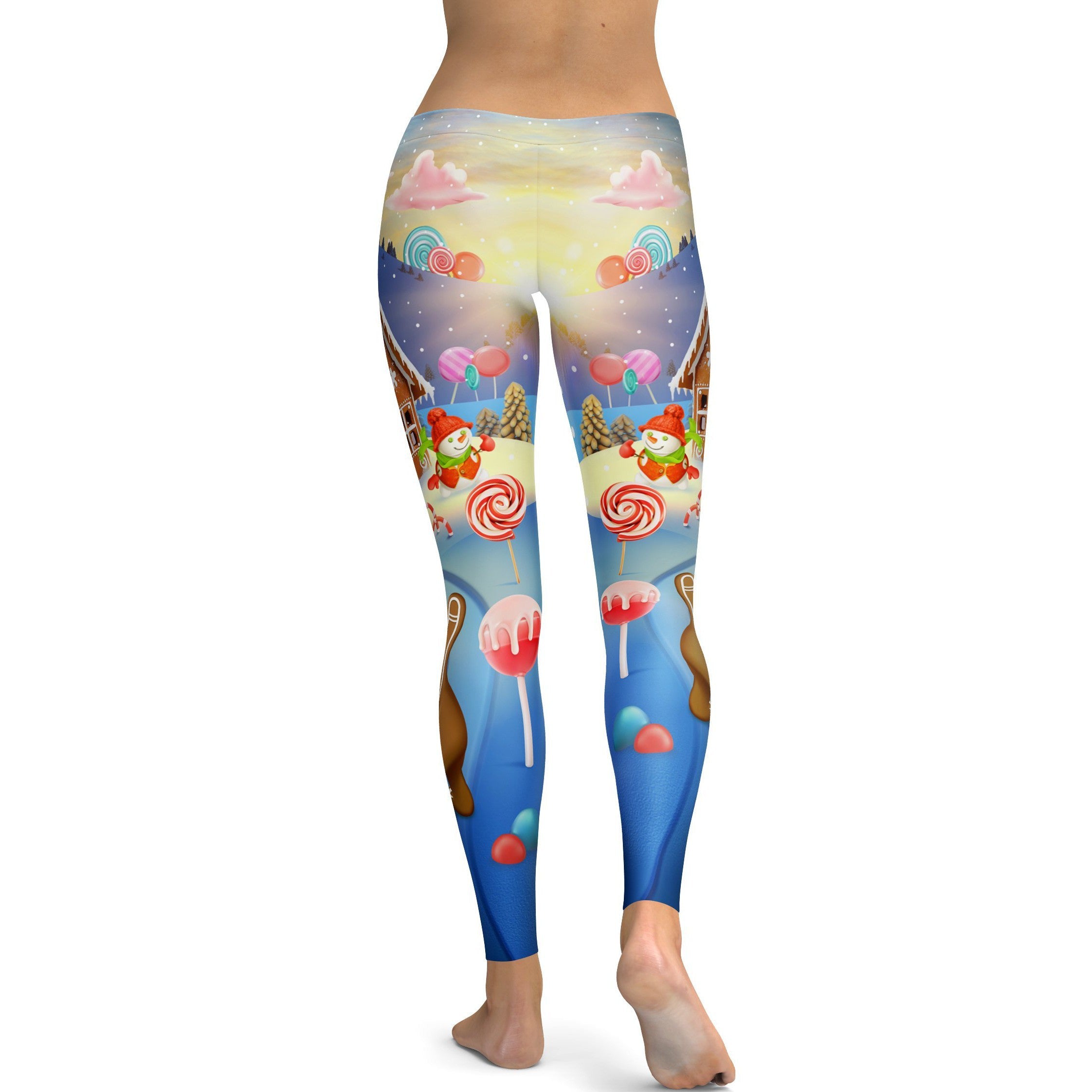 Gingerbread House Leggings - GearBunch Leggings / Yoga Pants