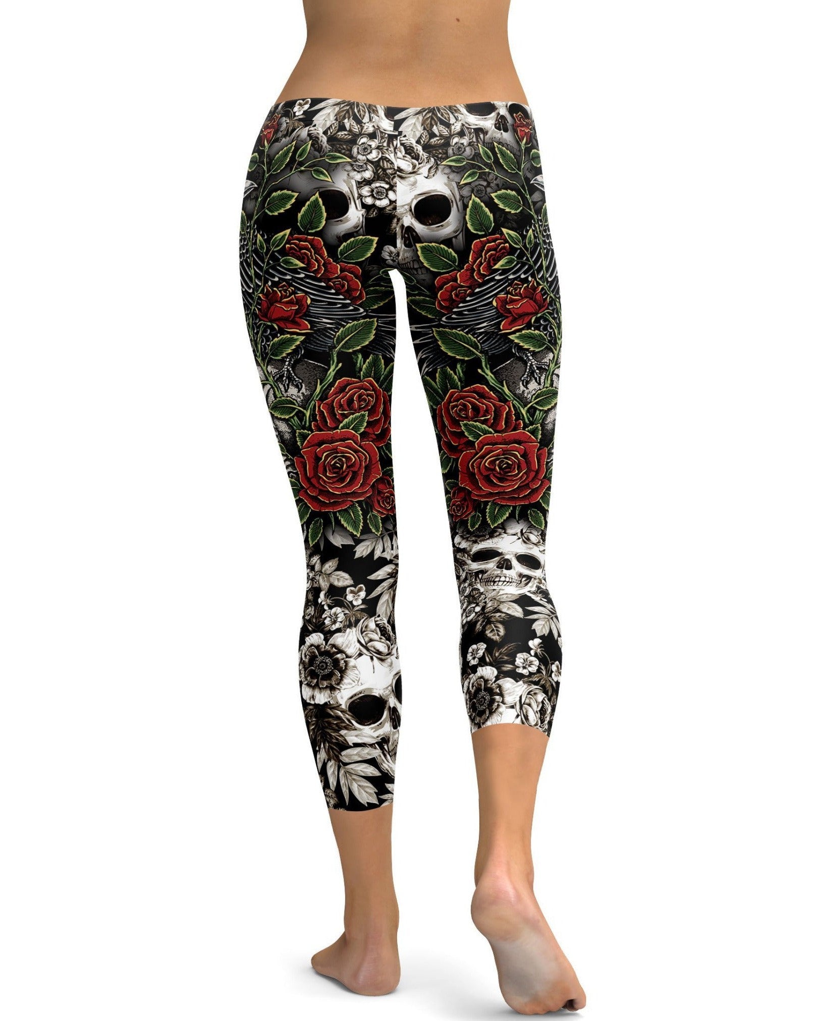 Gearbunch - Skulls & Roses Capris