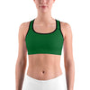 Solid Irish Green Sports bra