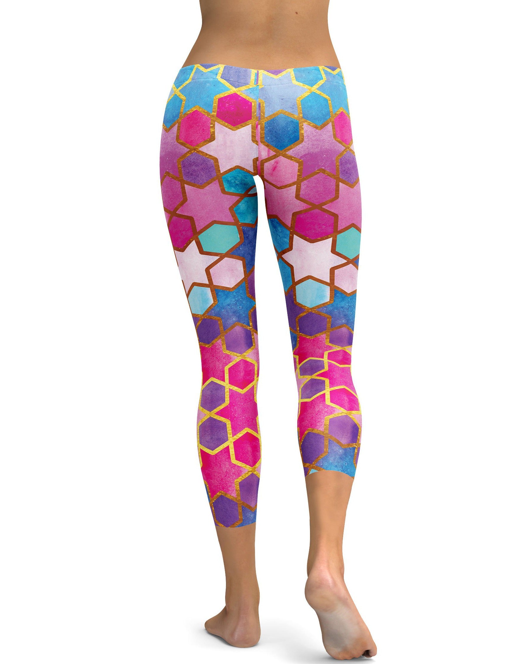 Colorful Arabic Capris - GearBunch Leggings / Yoga Pants