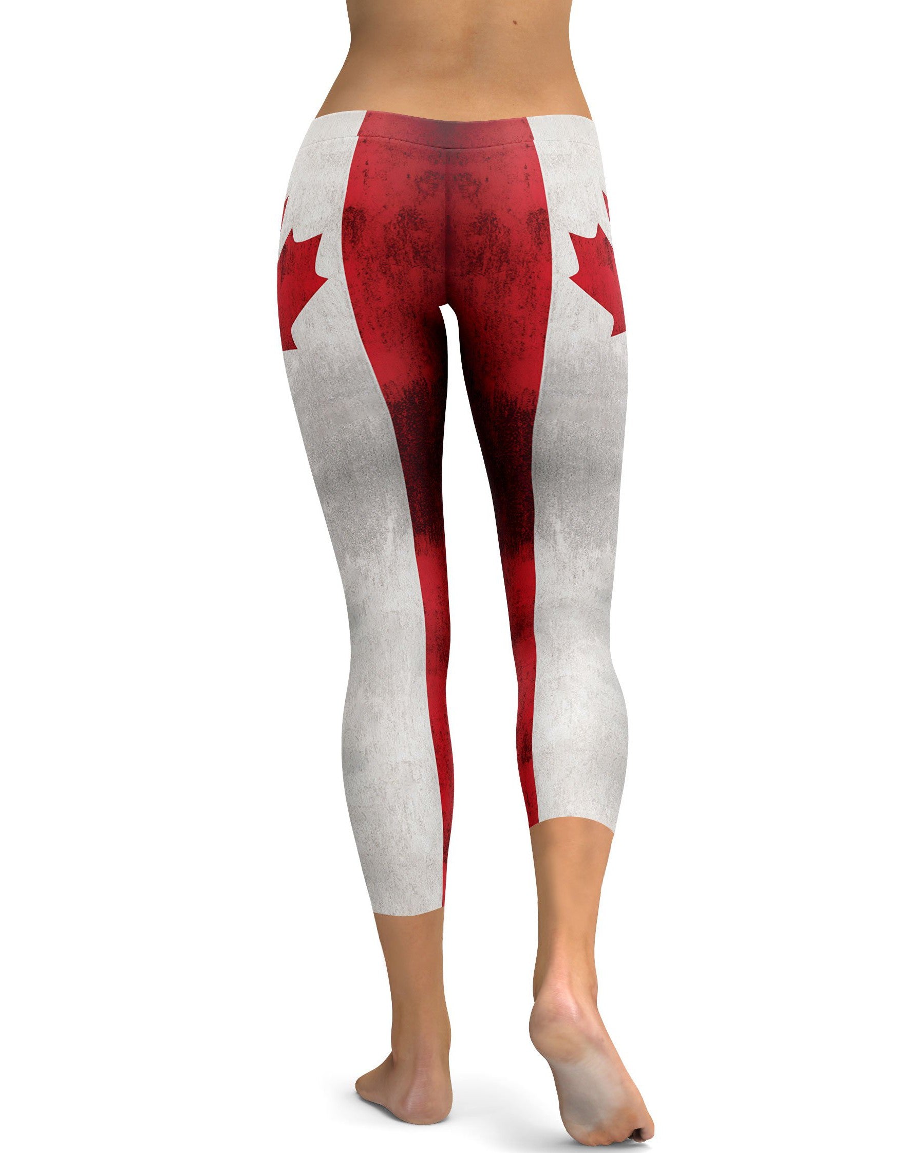 Grunge Canadian Flag Capris