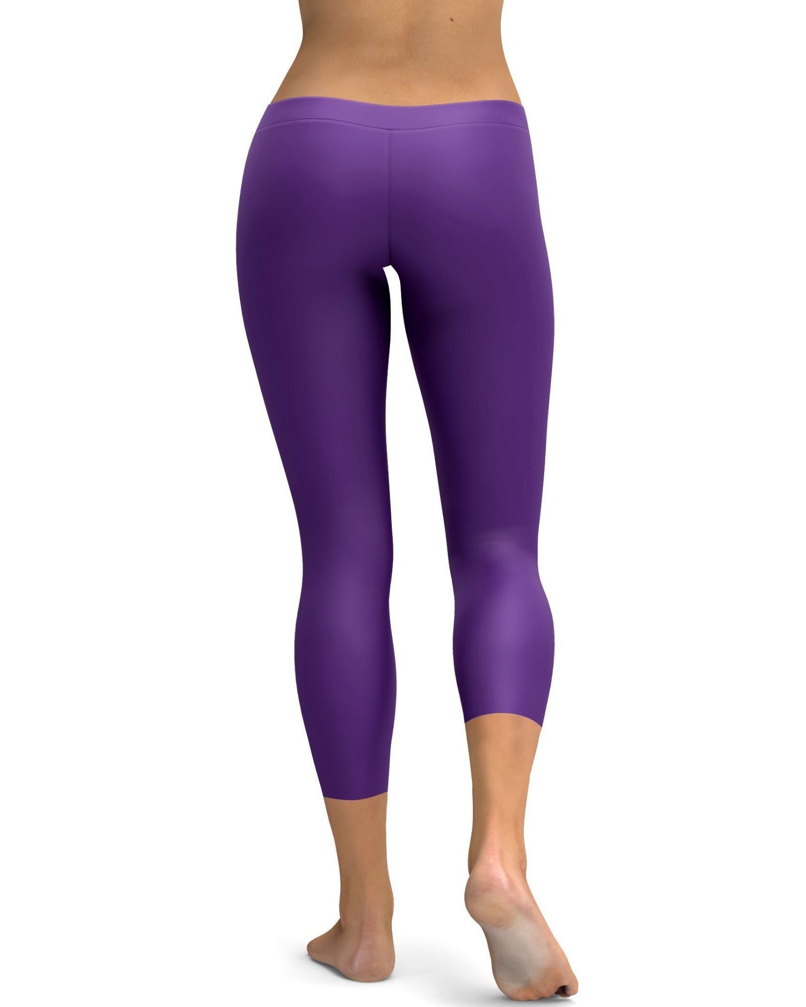 Gearbunch - Solid Deep Purple Capris 