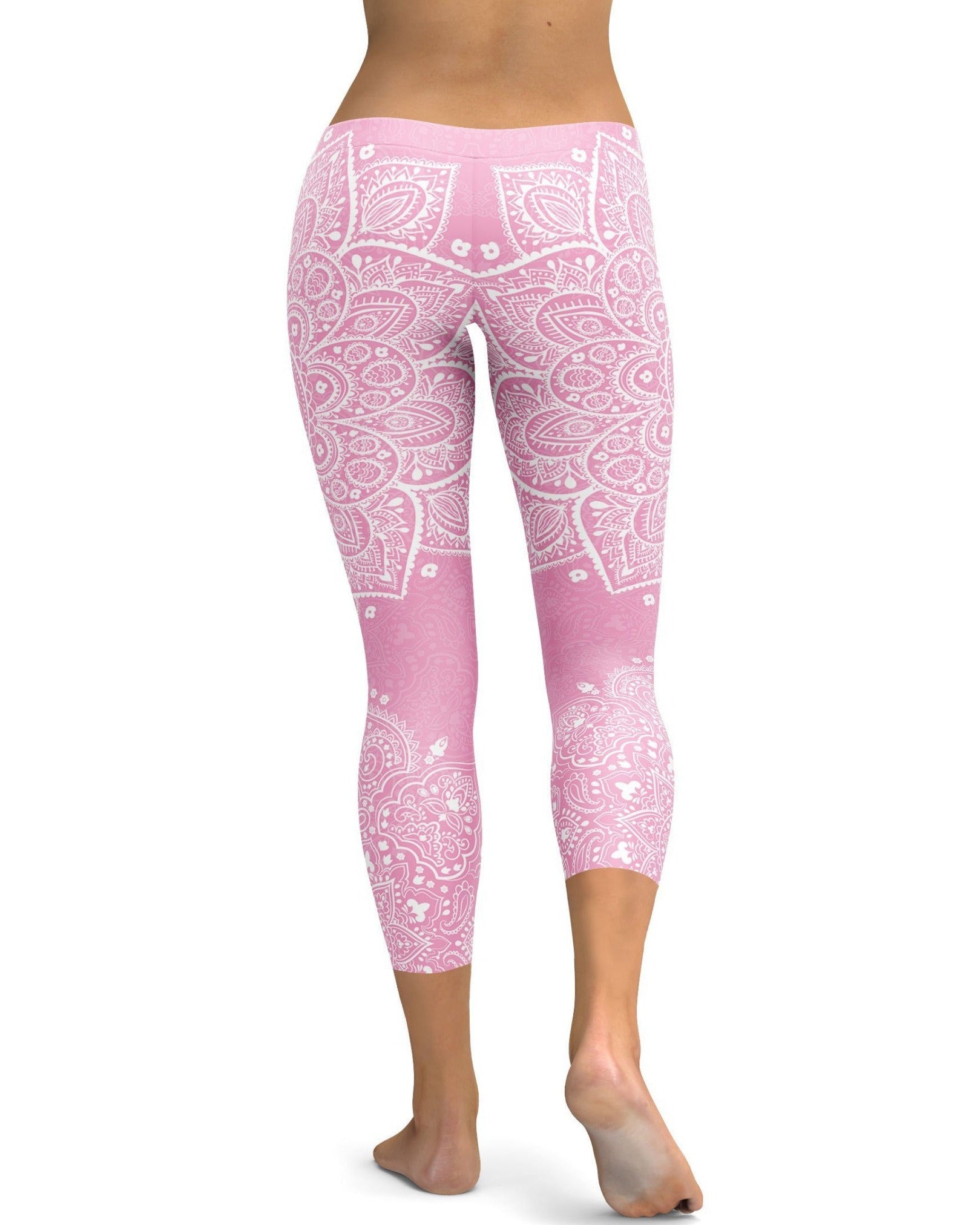 GearBunch - Soft Pink Mandala Capris 