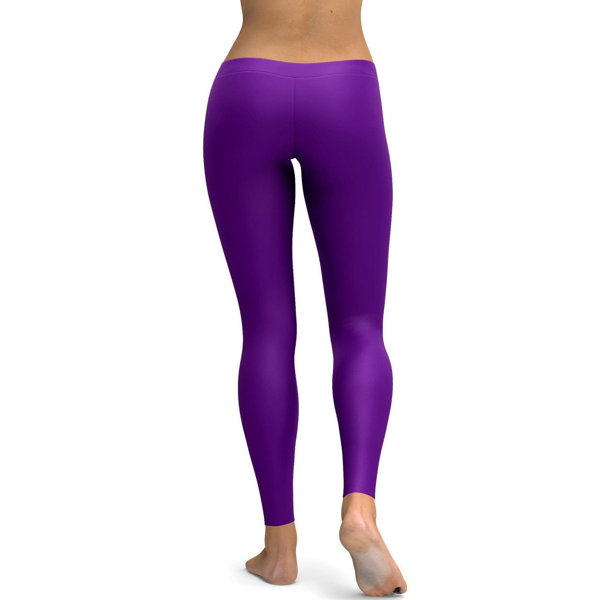 GearBunch - Solid Deep Purple Leggings 