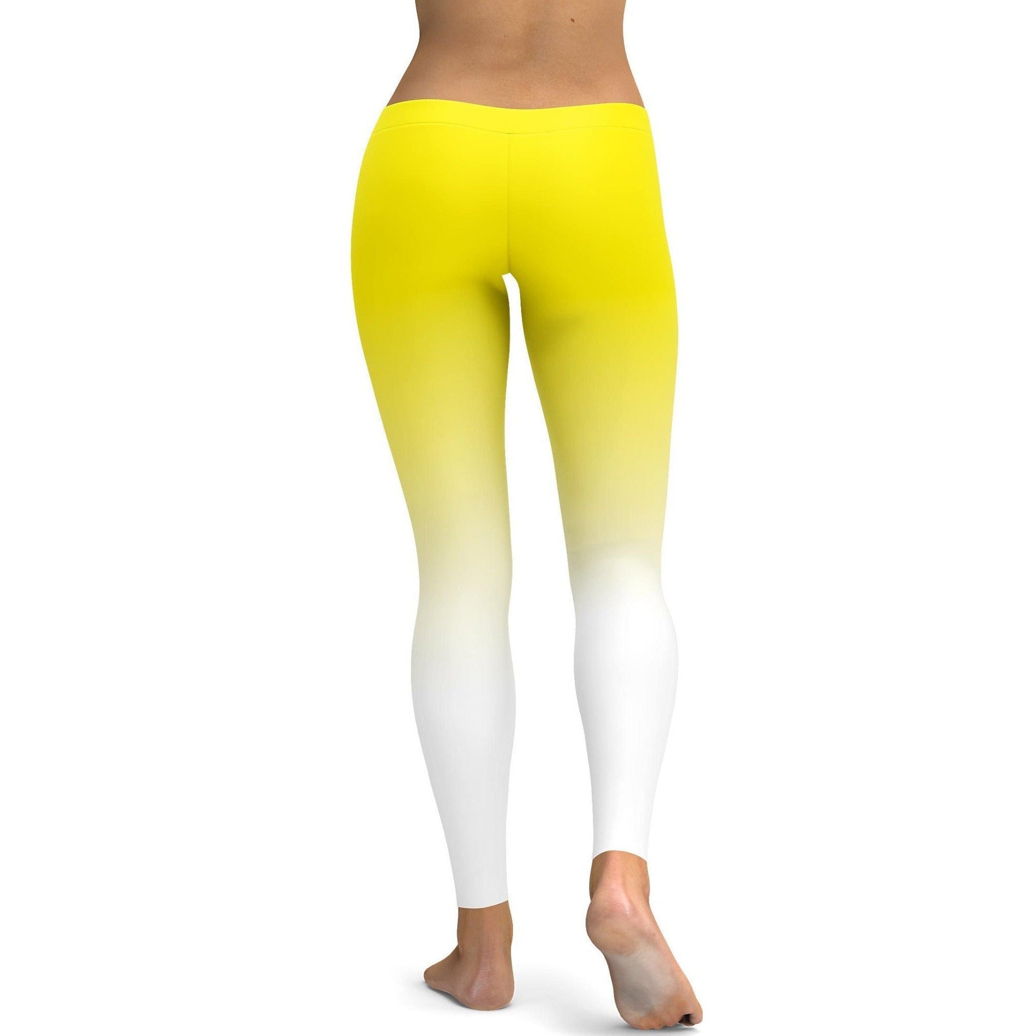 GearBunch - Ombre Yellow to White Leggings