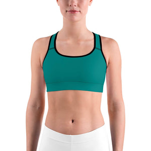 Solid Teal Sports bra