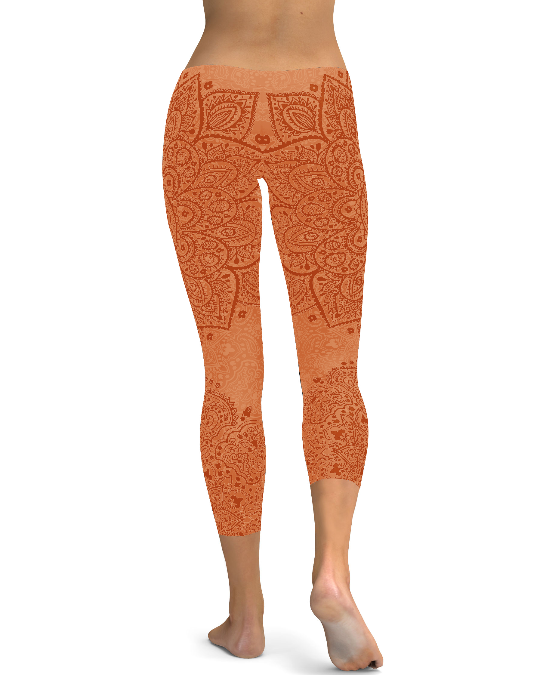 Apricot Mandala Capris