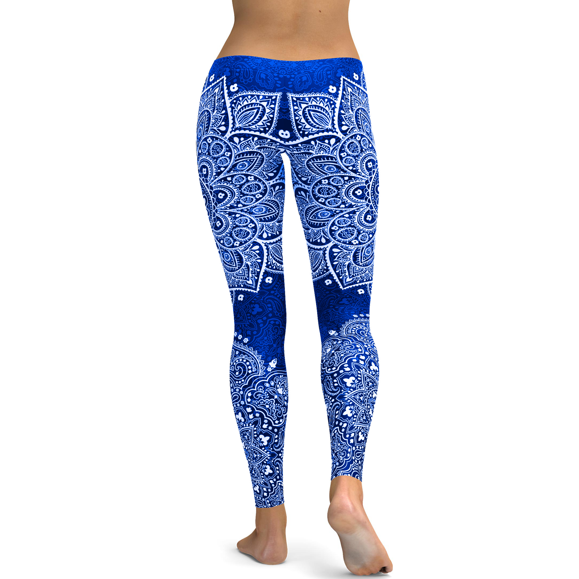 Gearbunch - Navy and White Mandala Leggings