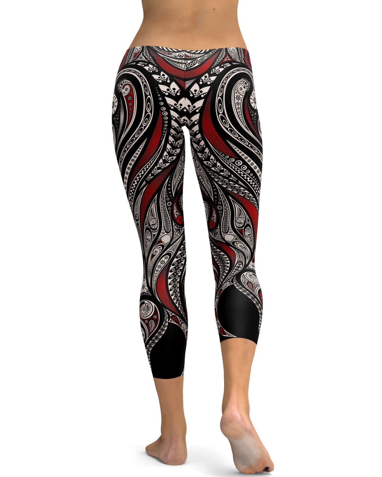 GearBunch - Ornament Pattern Capris/Yoga pants