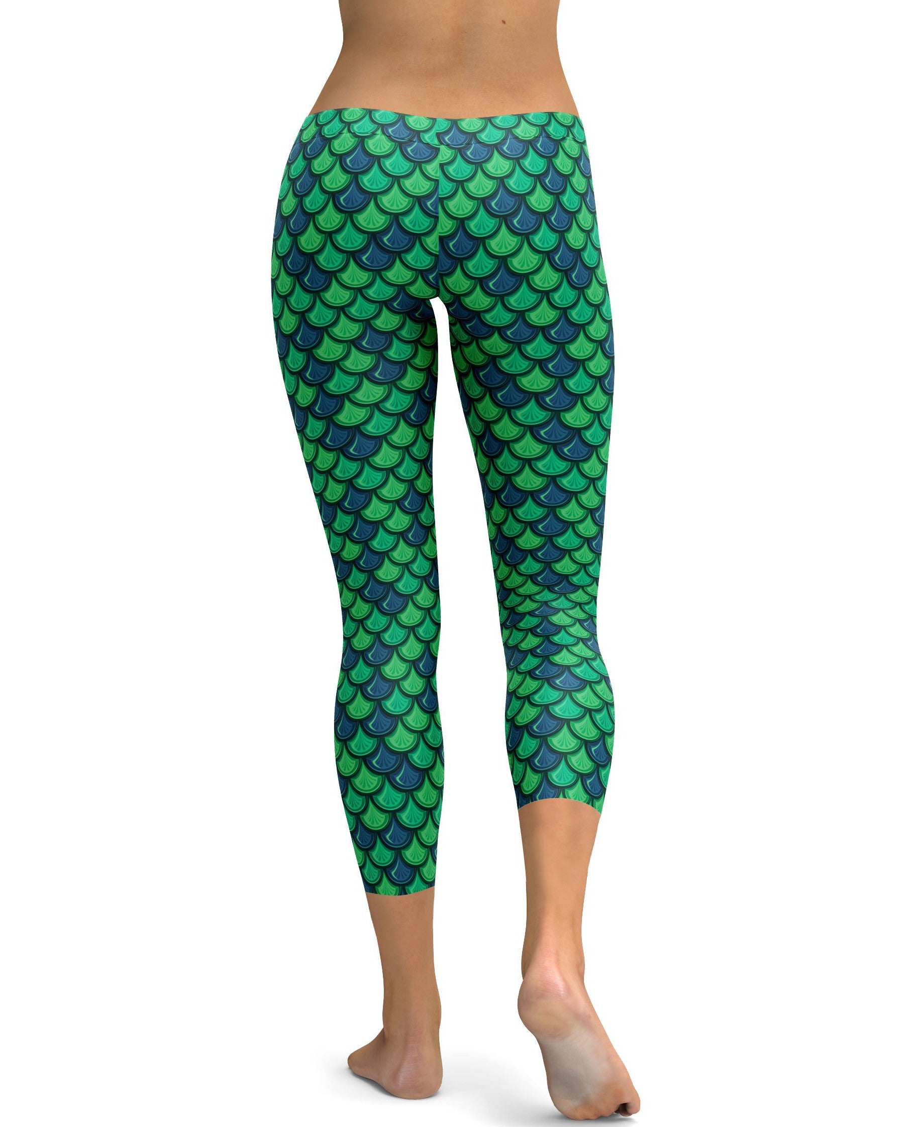 Green Mermaid Capris