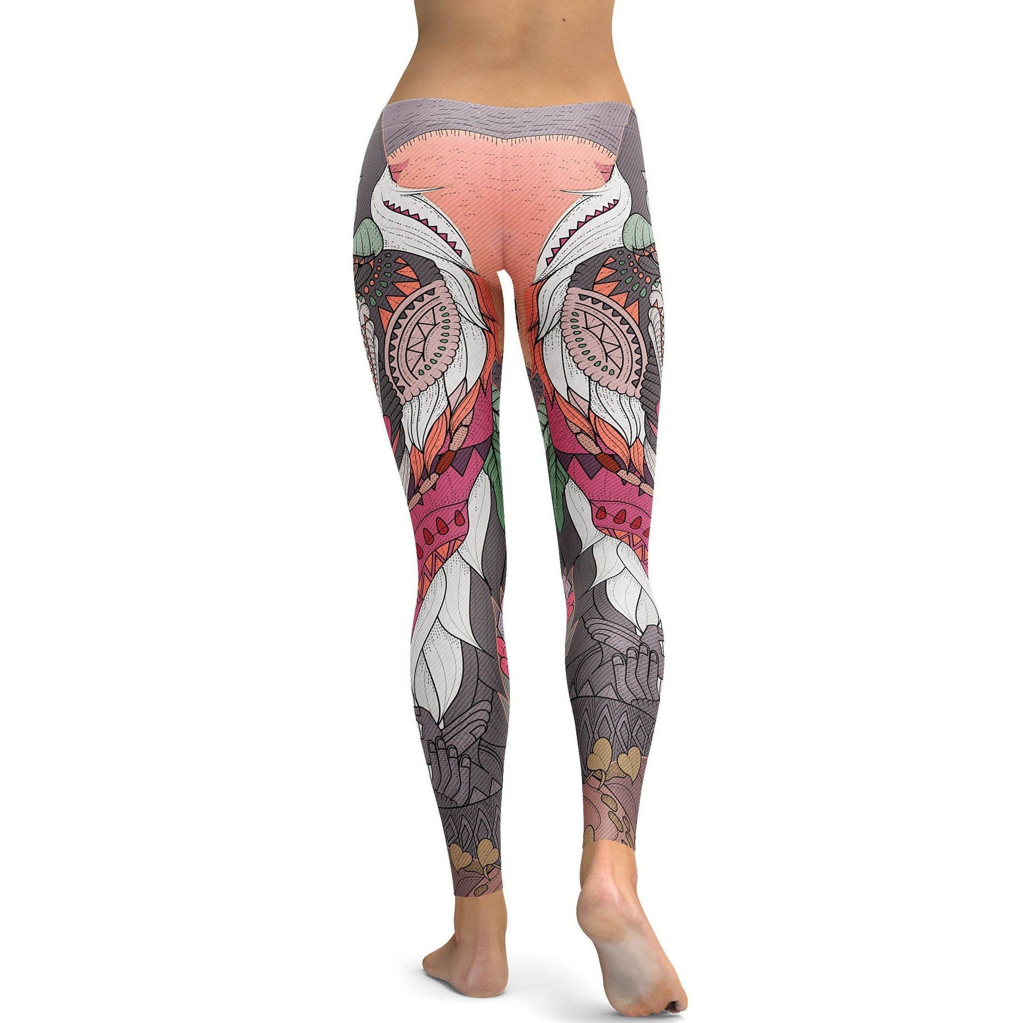 Rafiki Inspired Wise Baboon Yoga Leggings - GearBunch Leggings / Yoga Pants