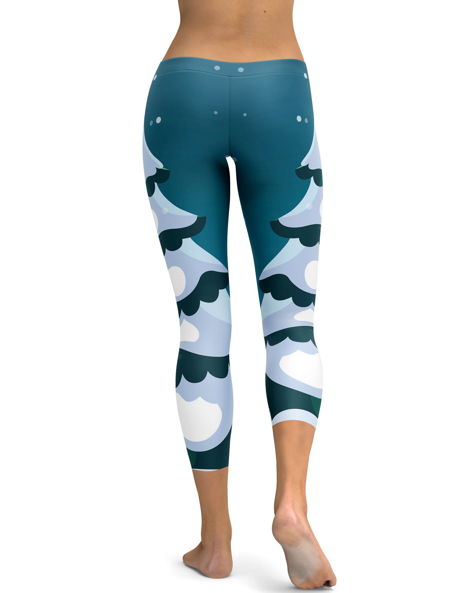 Christmas Tree Capris - GearBunch Leggings / Yoga Pants