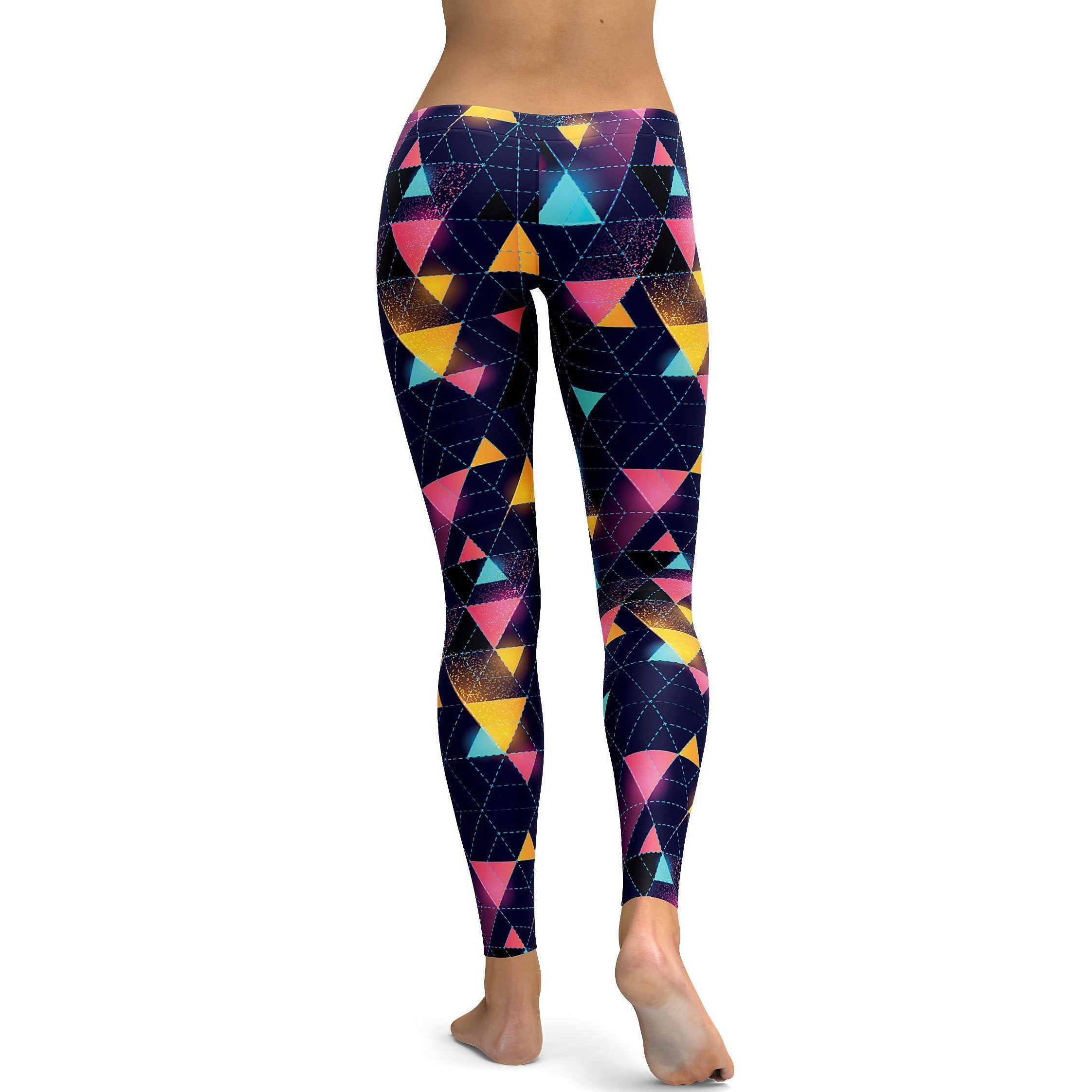 Neon Triangle Rave Leggings