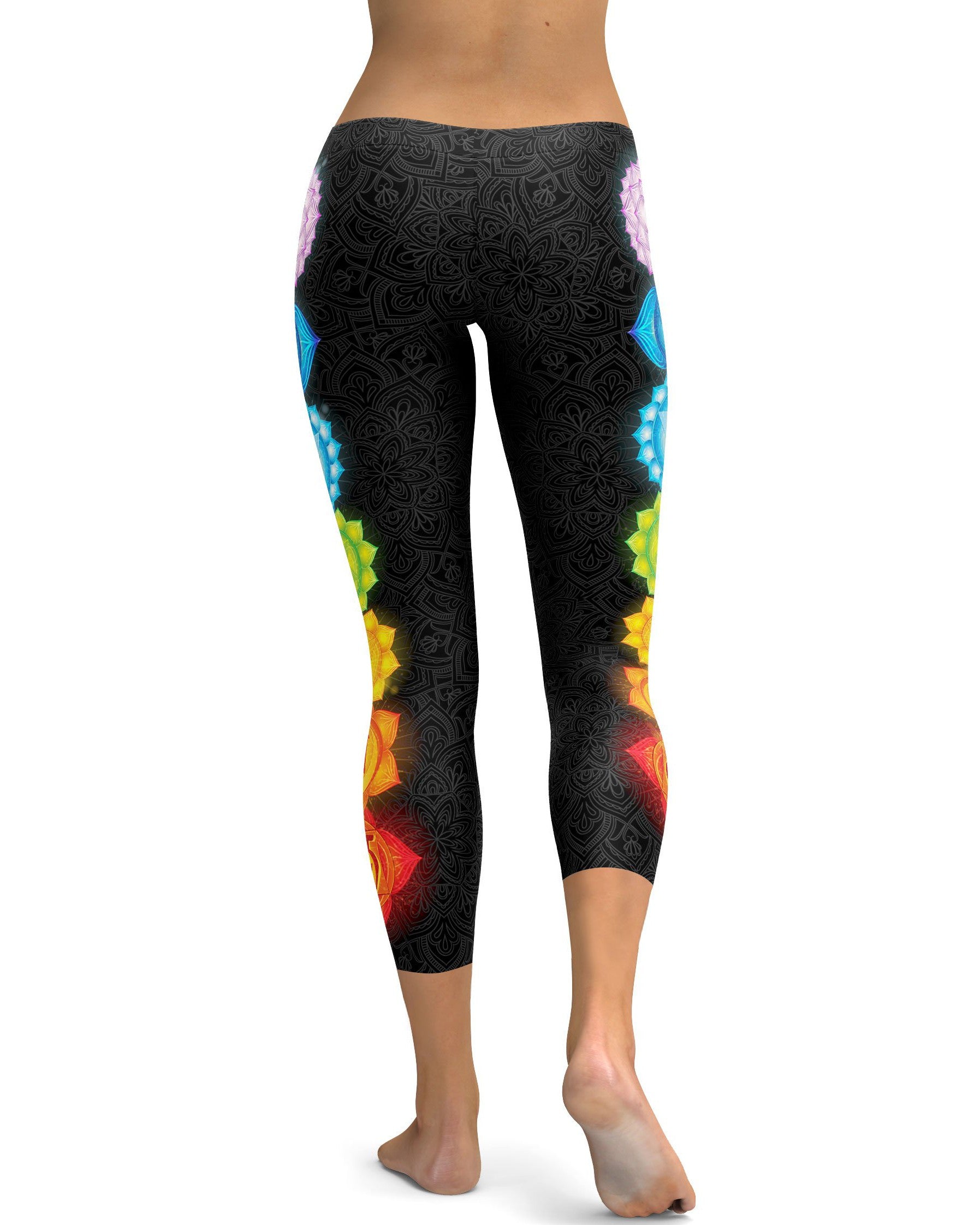 Chakras Capris - GearBunch Leggings / Yoga Pants