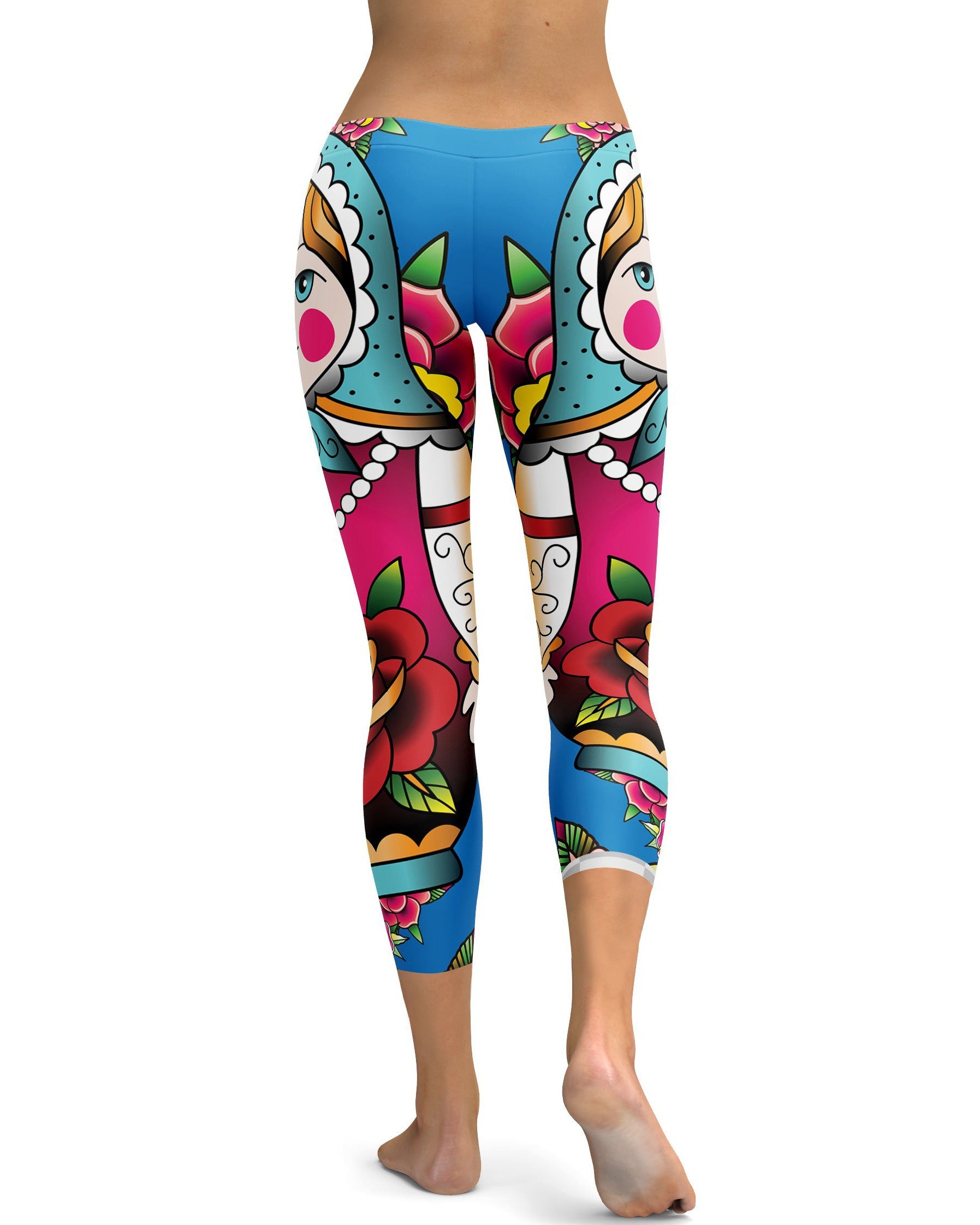 Russian Matryoshka Doll Capris - GearBunch Leggings / Yoga Pants