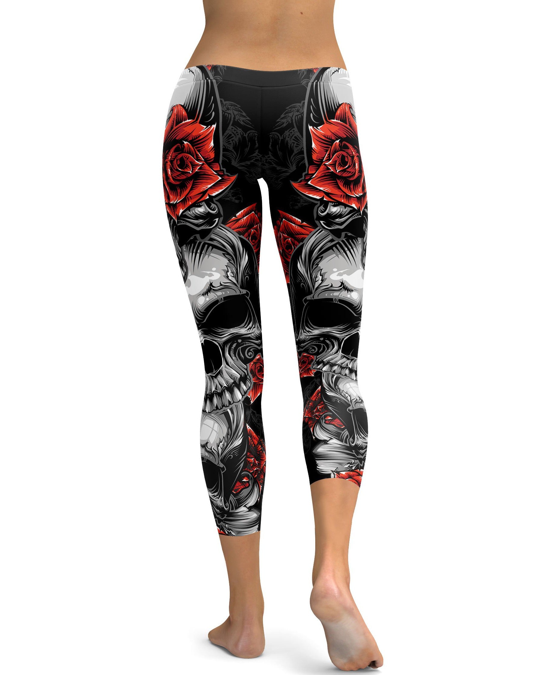 Skulls and Roses Capris