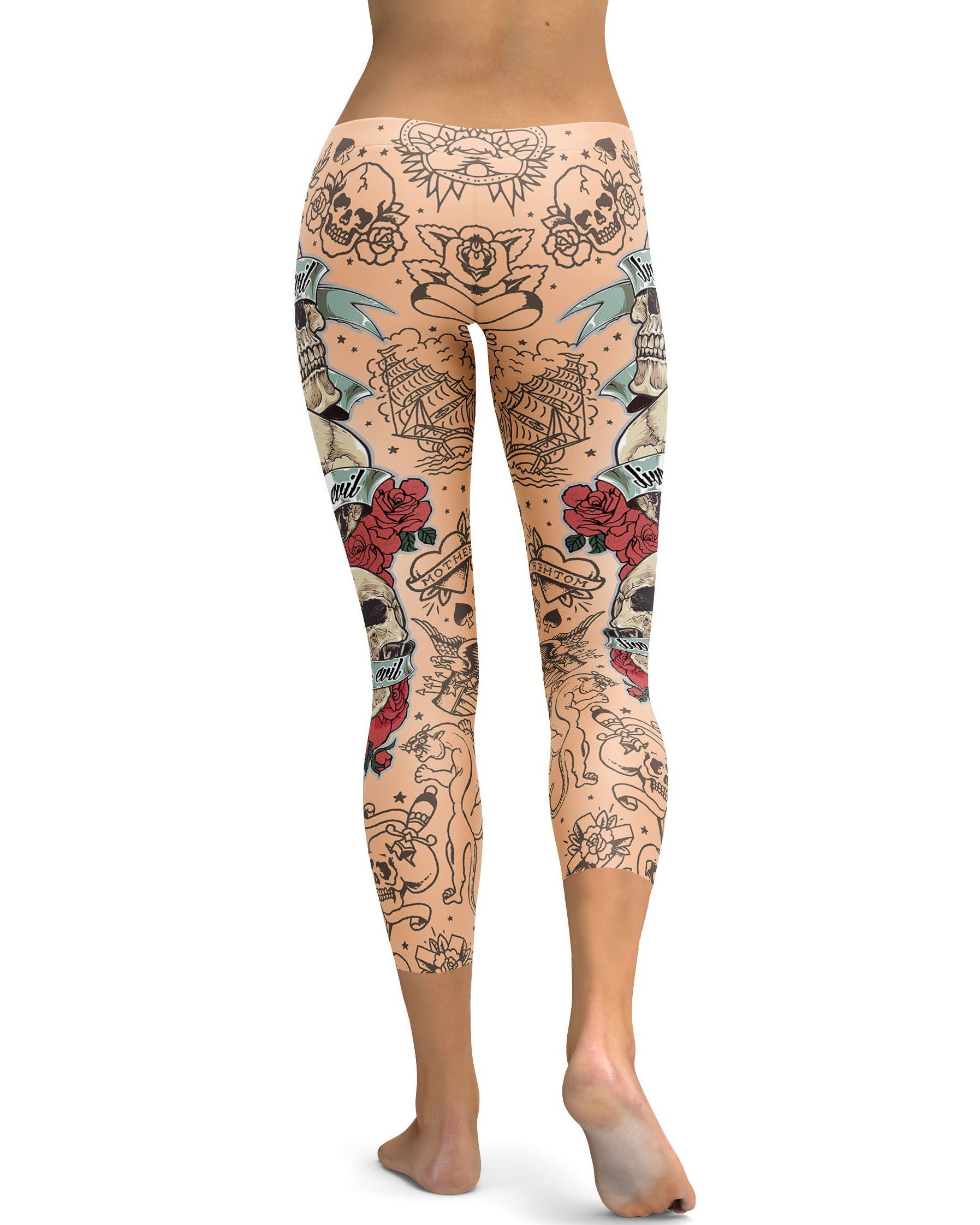 See no evil, Hear no evil, Speak no evil Capris - GearBunch Leggings / Yoga Pants