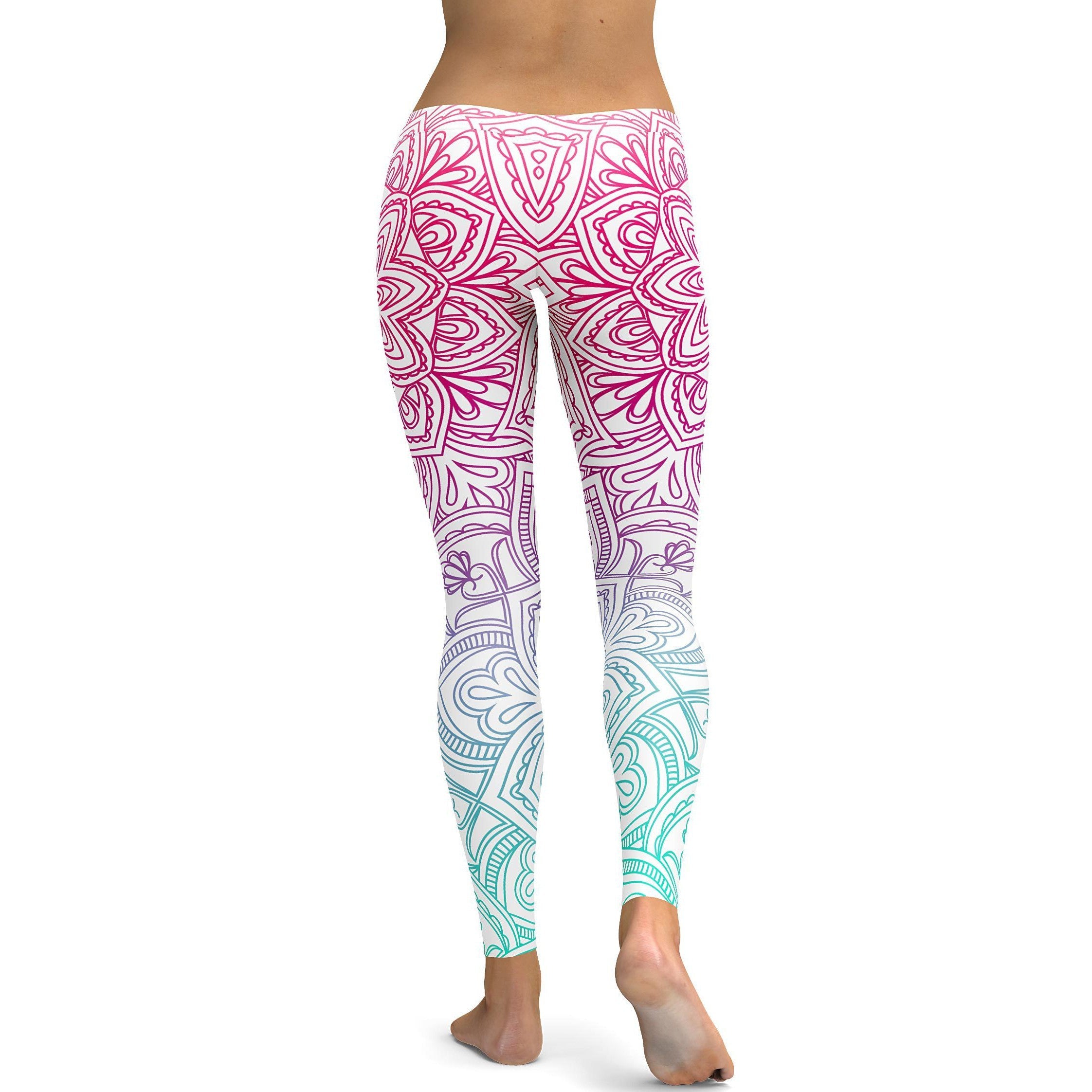 Bright Mandala Leggings - GearBunch Leggings / Yoga Pants