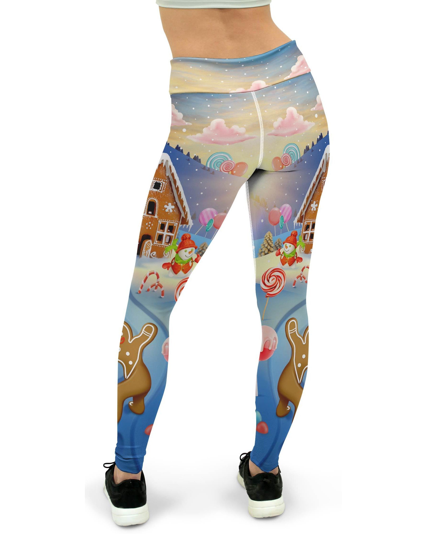 Gingerbread House Yoga Pants