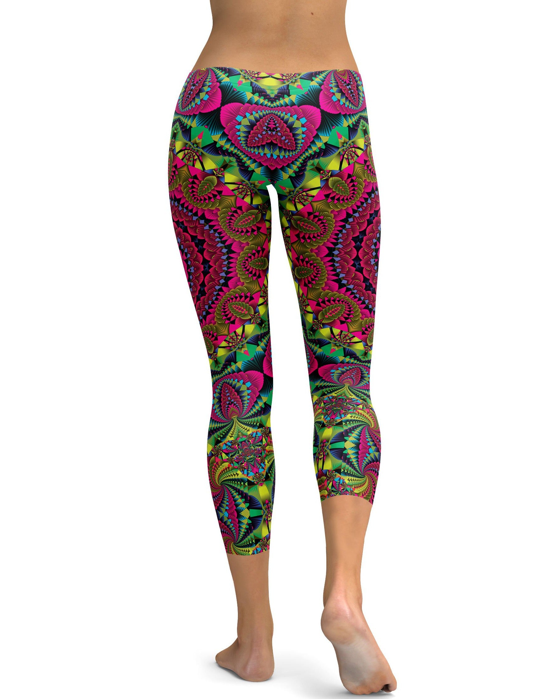 Pink Kaleidoscope Capris