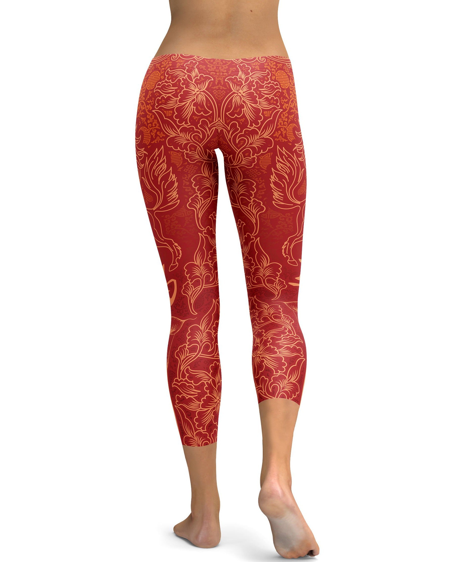 Chinese Zodiac Horse Capris - GearBunch Leggings / Yoga Pants