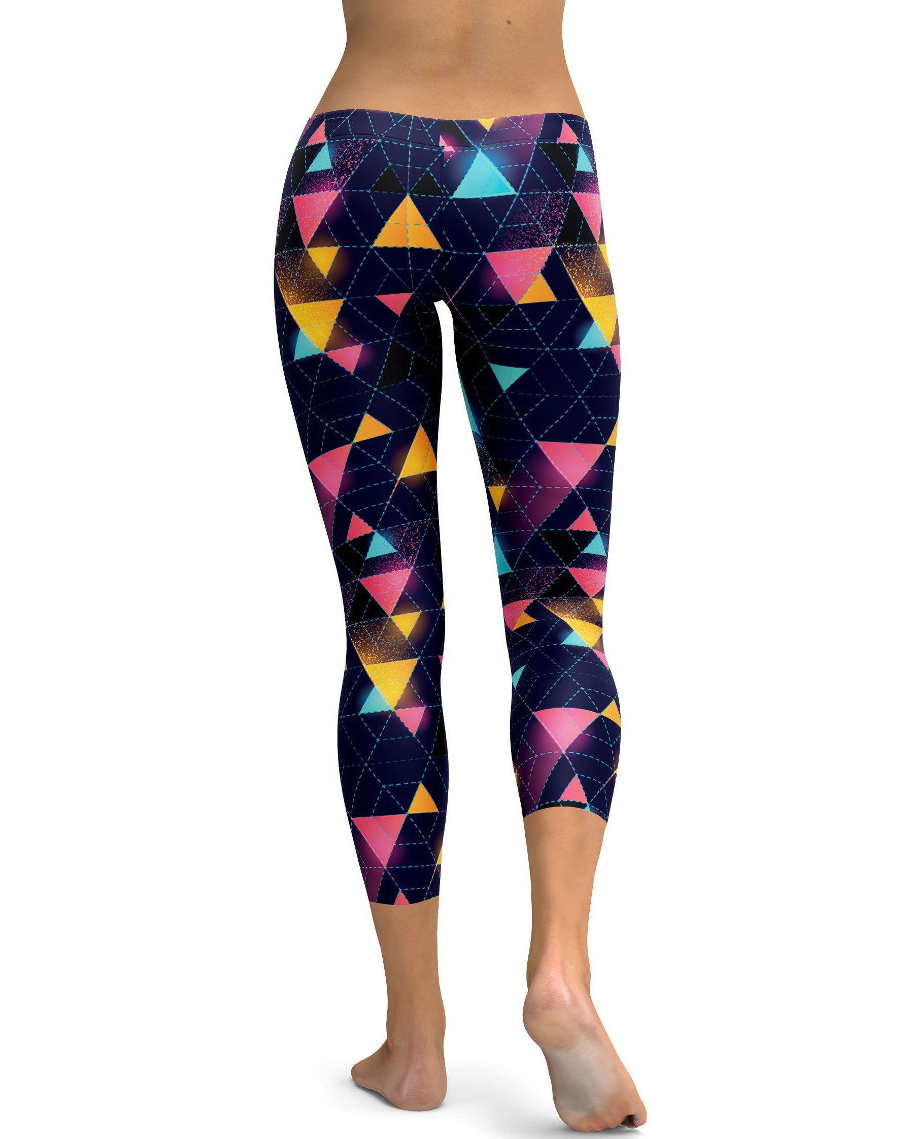 Neon Triangle Rave Capris