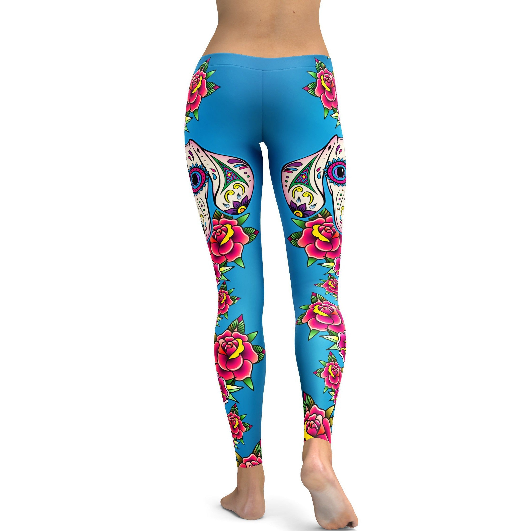 Sugar Skull Dachshund Leggings