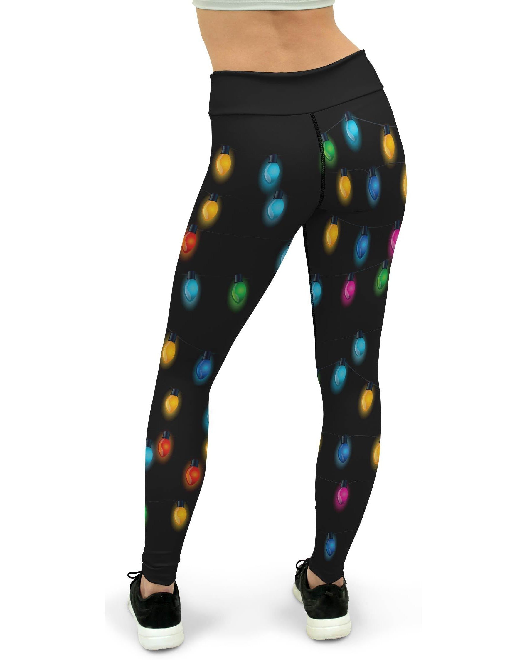 Christmas Lights Yoga Pants - GearBunch Leggings / Yoga Pants