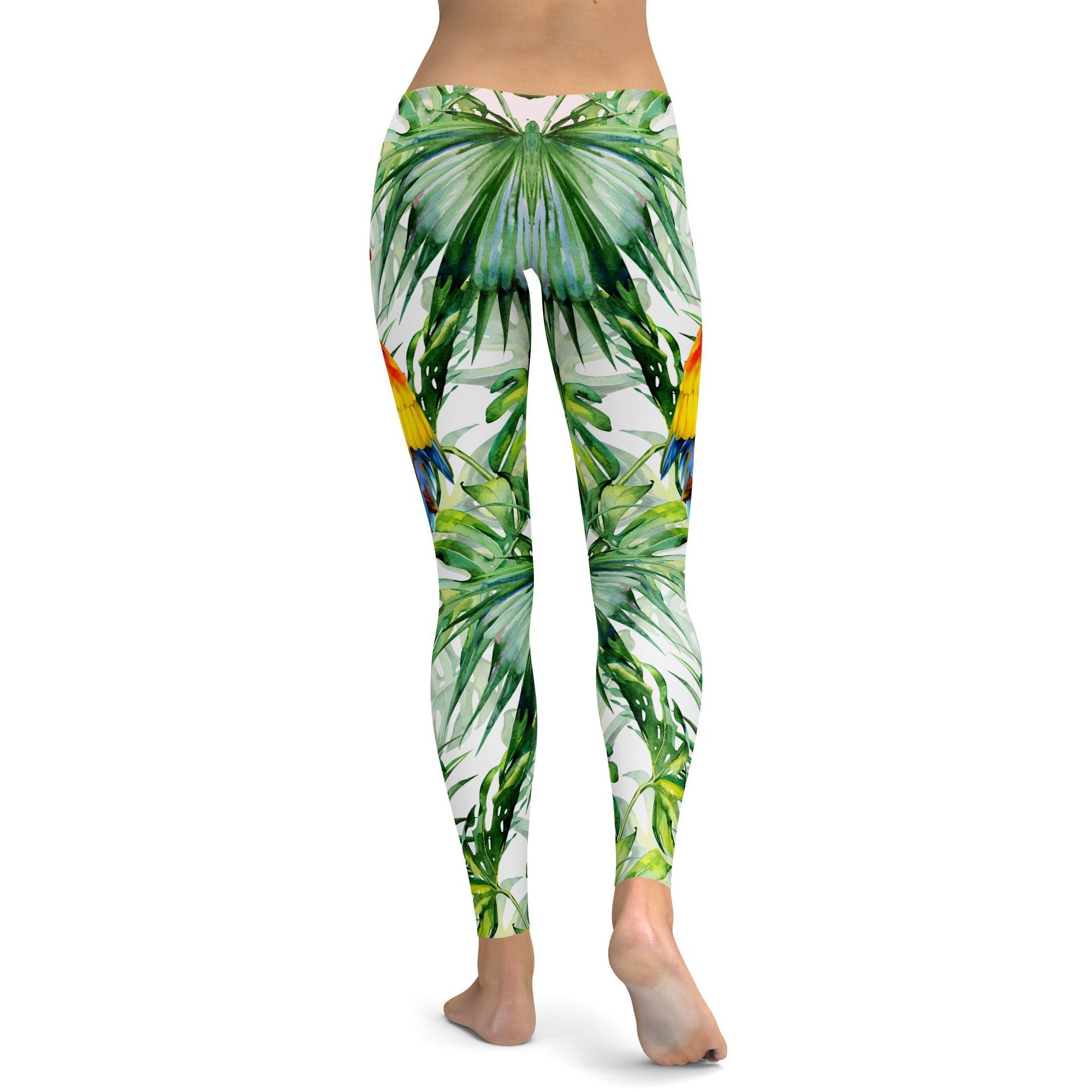 Colorful Parrot Leggings - GearBunch Leggings / Yoga Pants