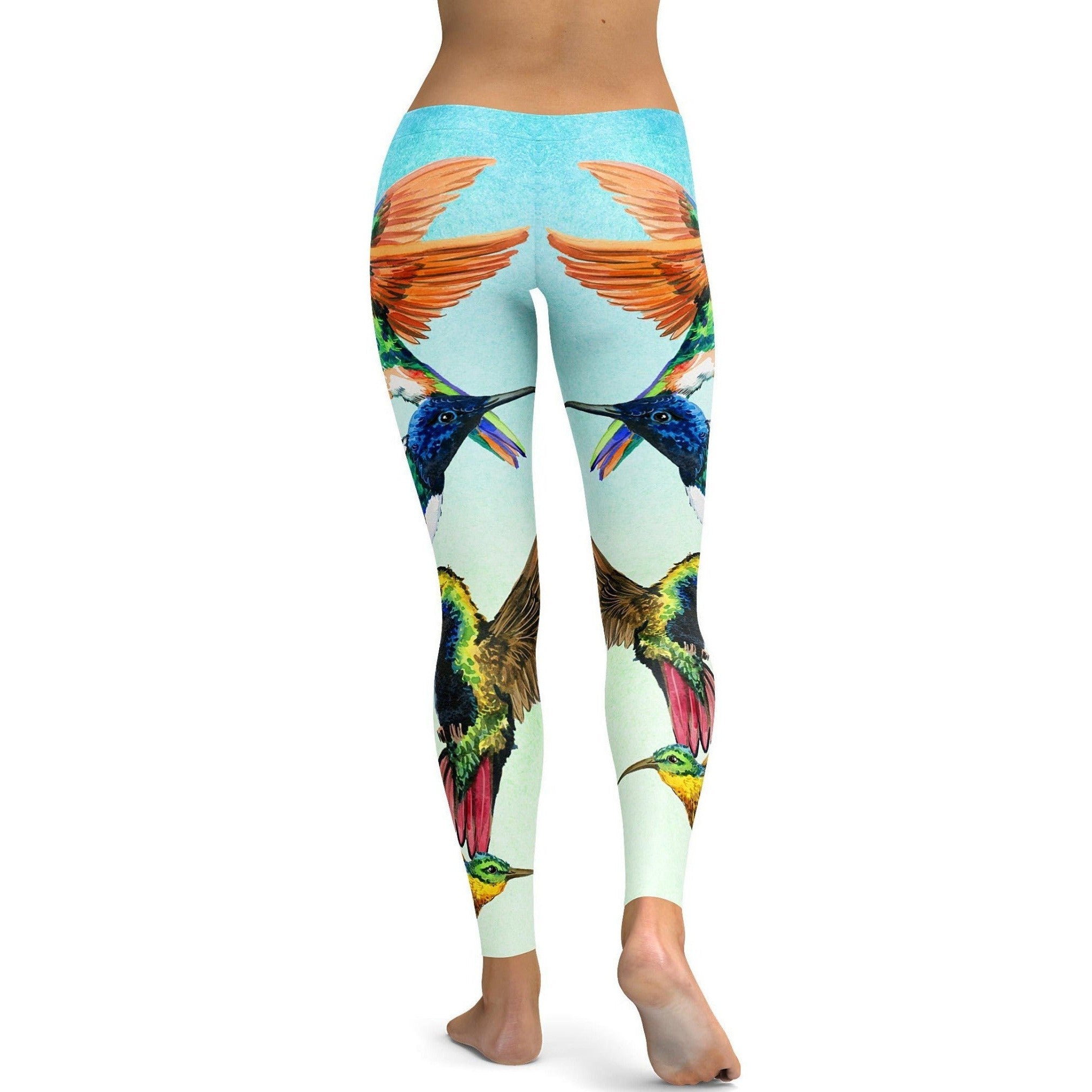 GearBunch - Watercolor Hummingbird Leggings 