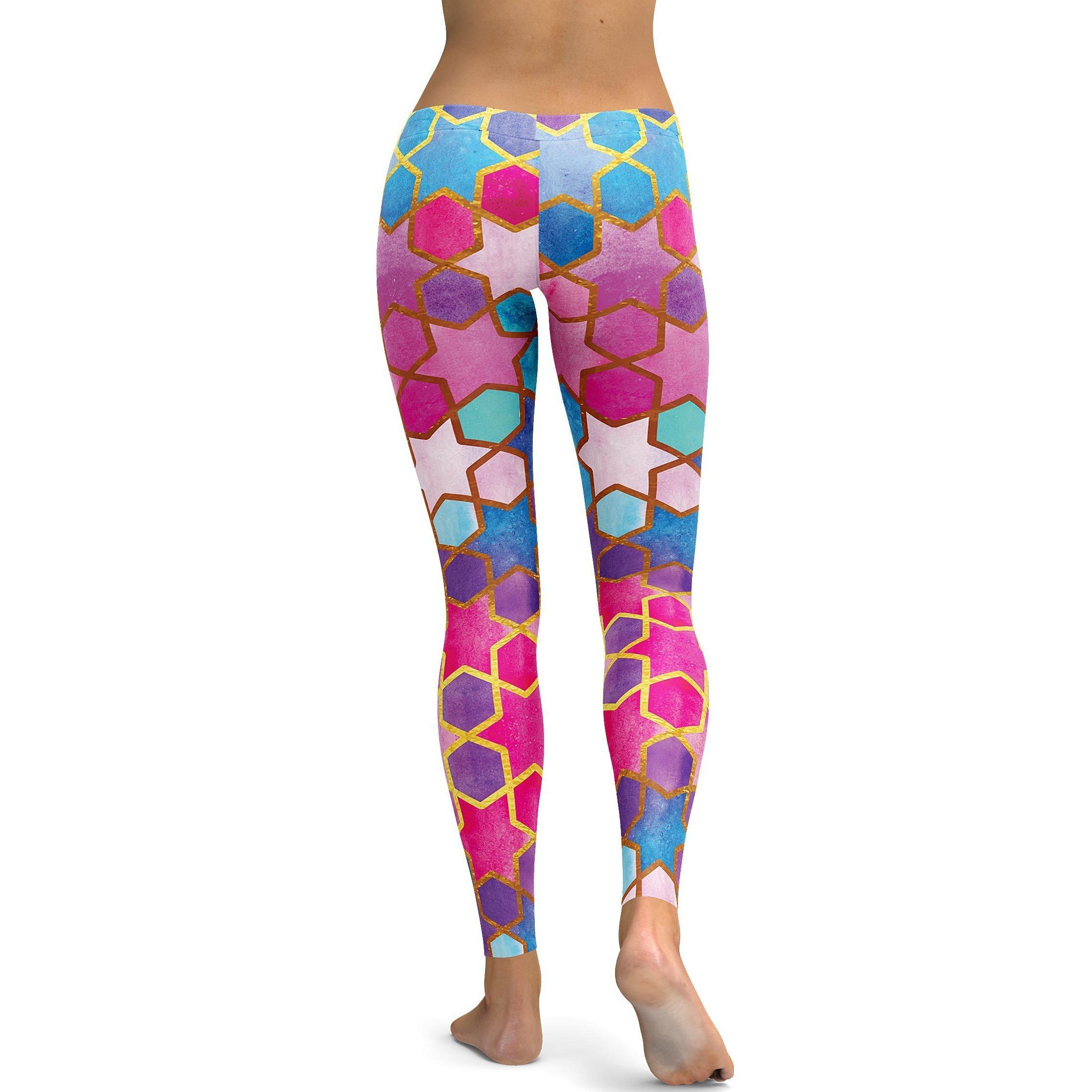 Colorful Arabic Leggings - GearBunch Leggings / Yoga Pants