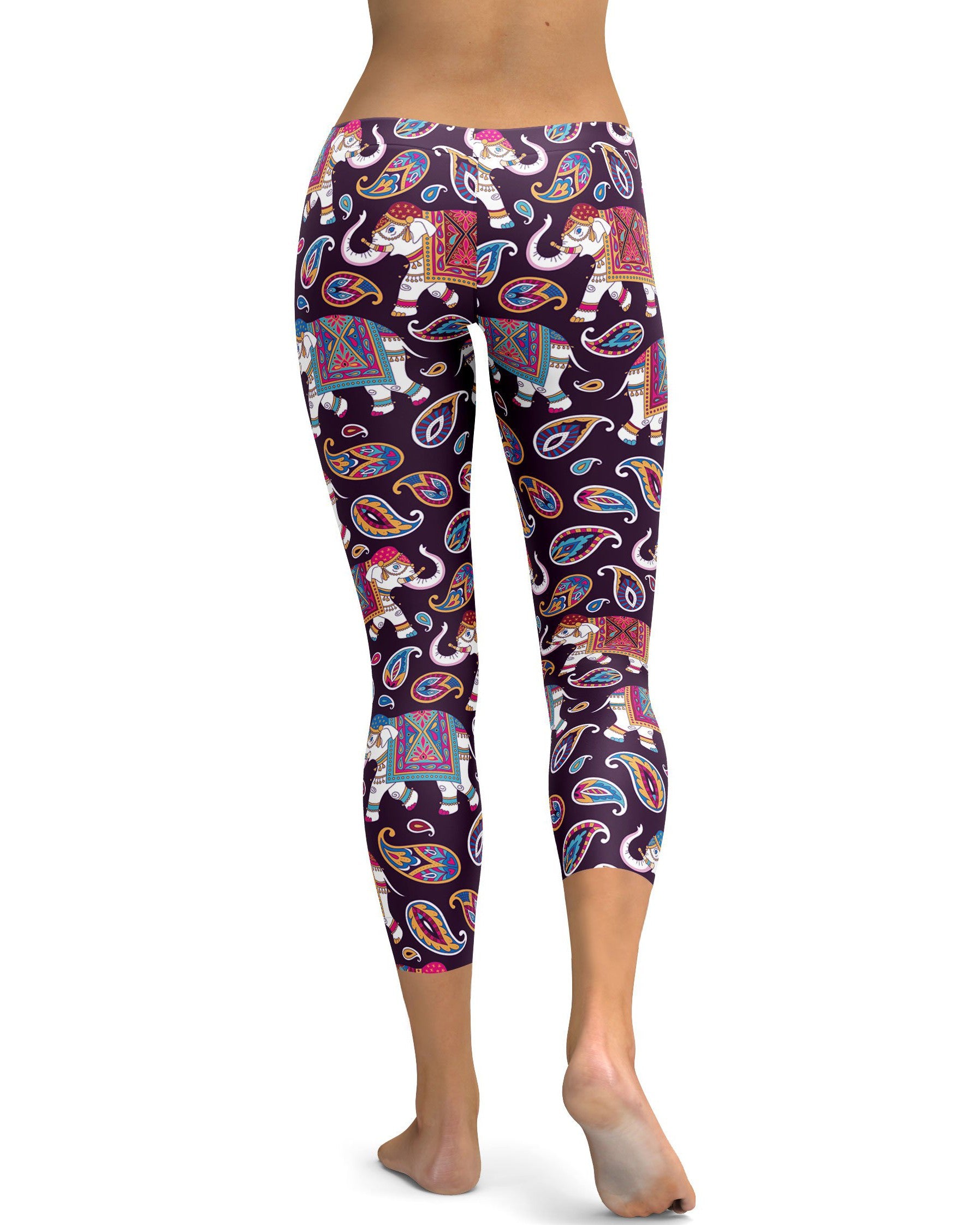 Indian Elephant Pattern Capris