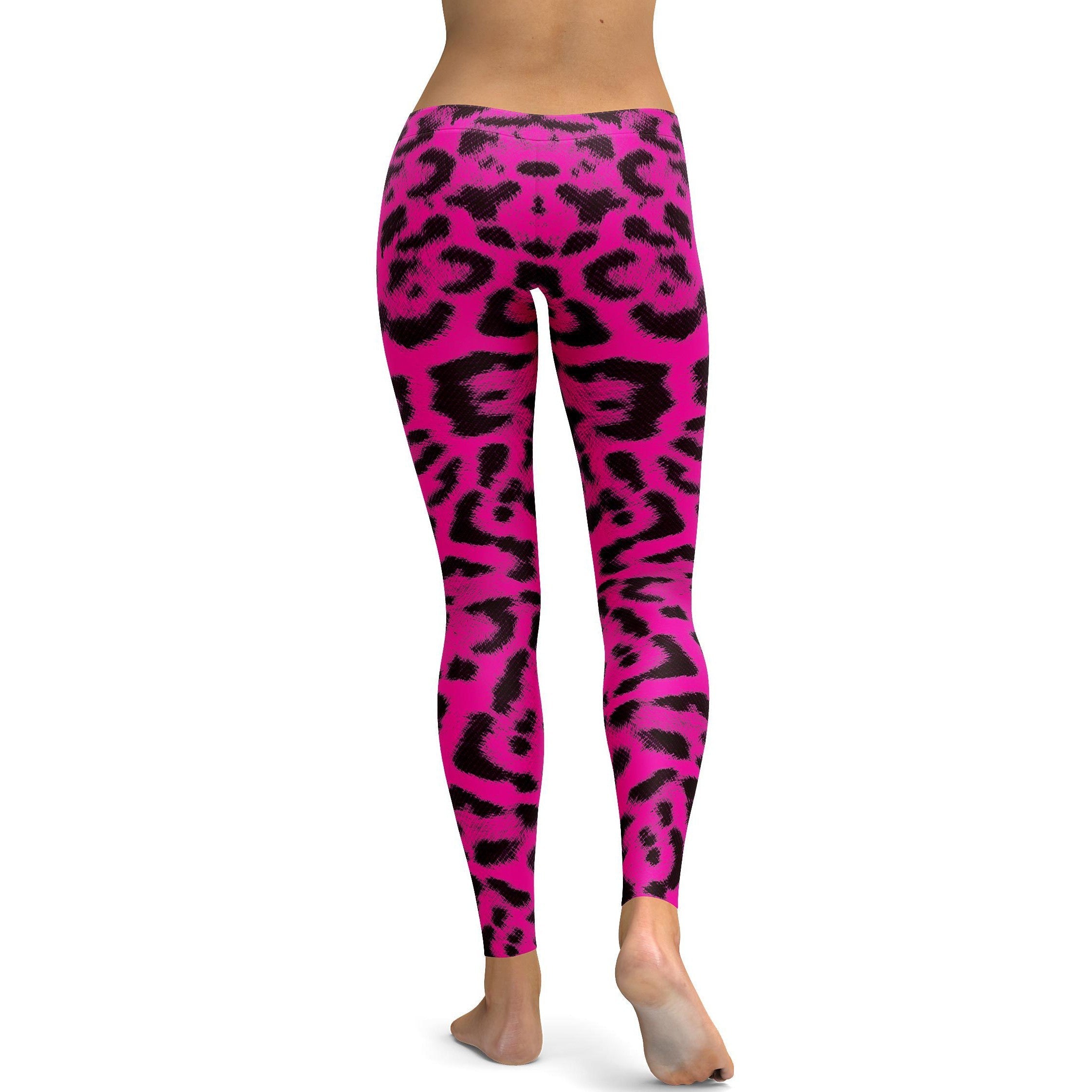 Pink Leopard Skin Leggings