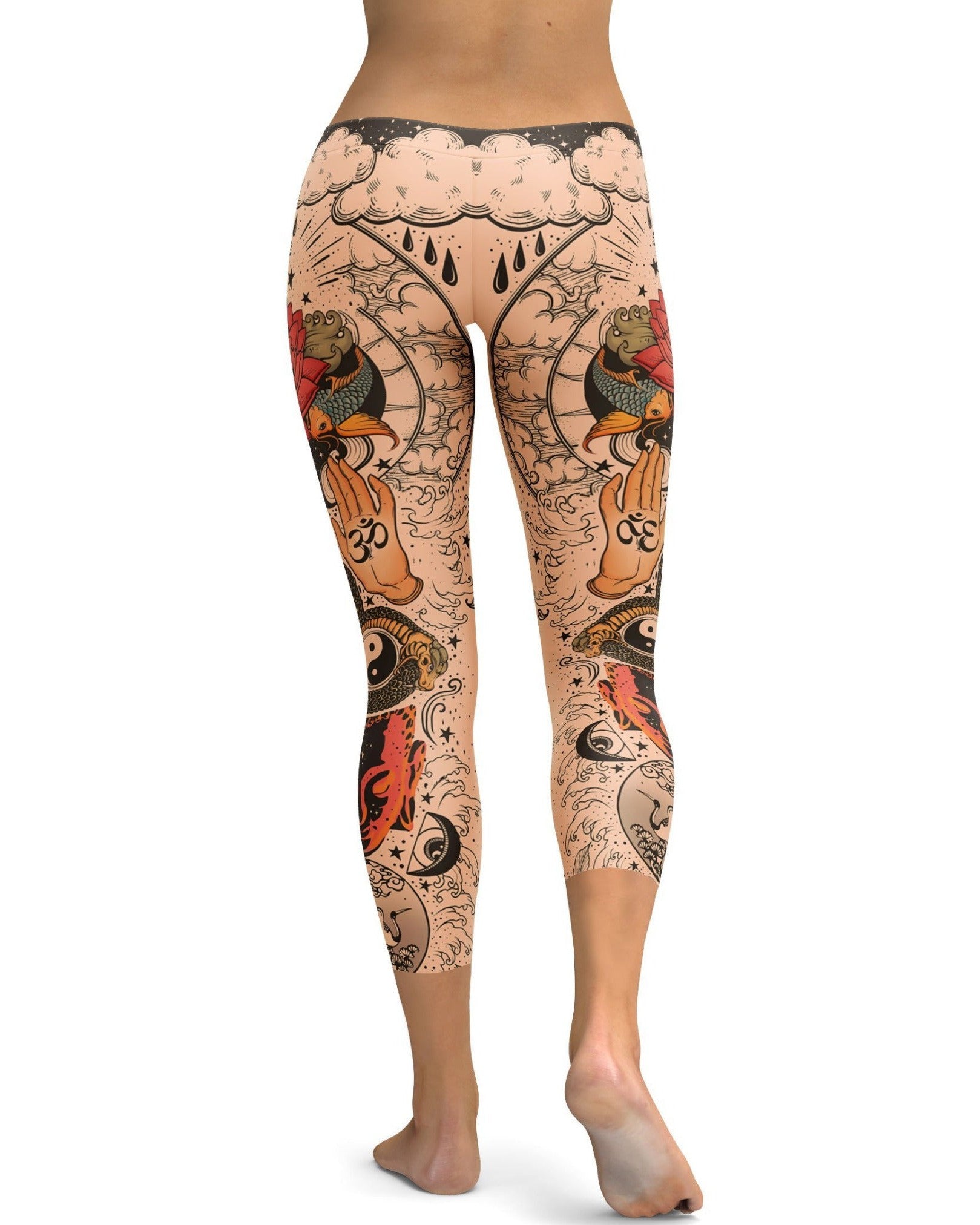 Gearbunch - Tattooed Lotus Capris 