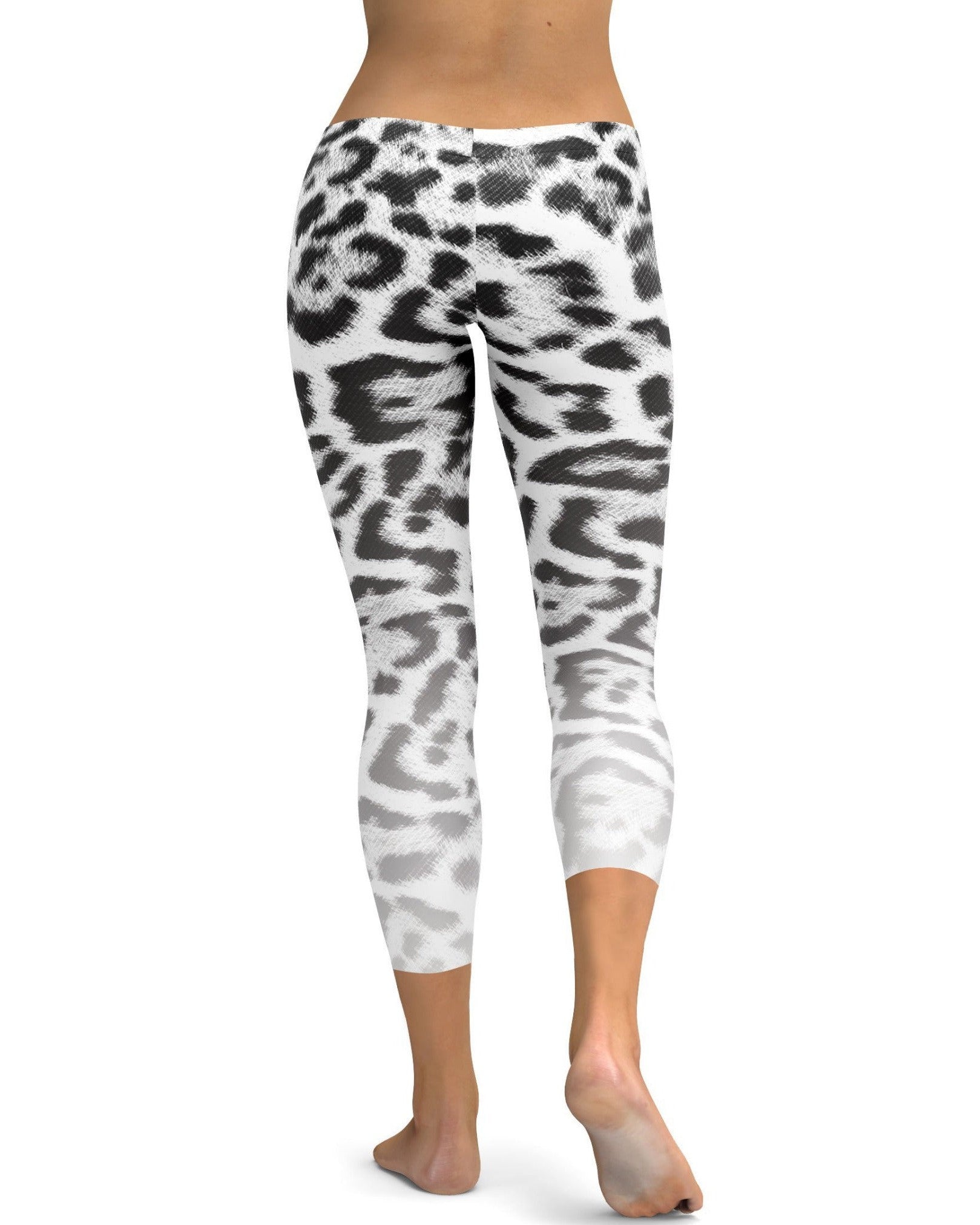 Gearbunch - Ombre Snow Leopard Skin Capris 