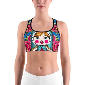 Russian Matryoshka Doll Sports bra