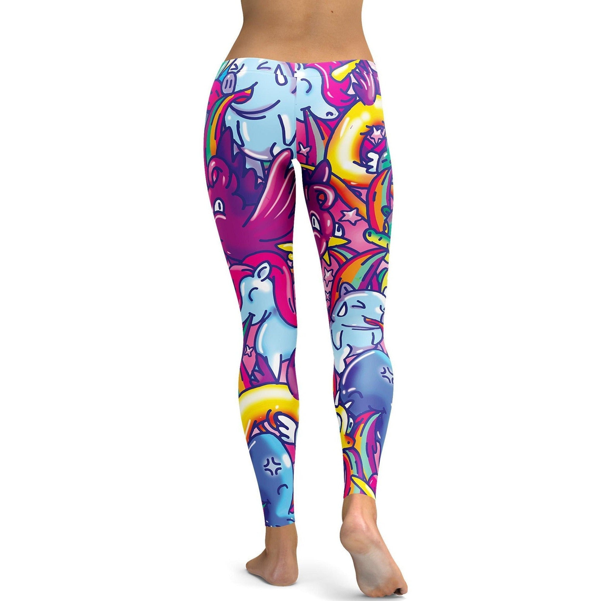 GearBunch | Vibrant Puking Animal Leggings