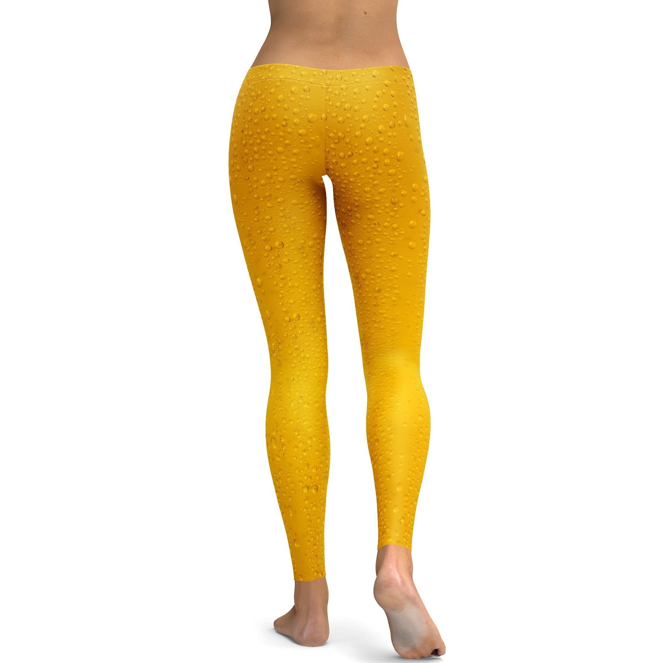 Womens Workout Yoga Beer Leggings