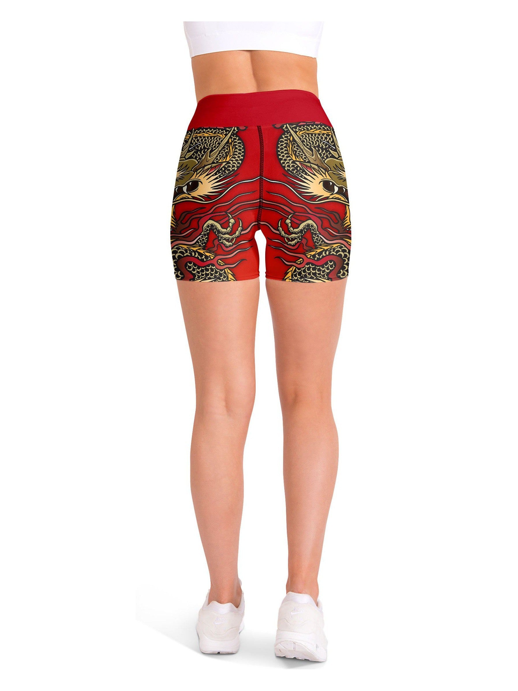 Chinese Dragon Yoga Shorts | GearBunch
