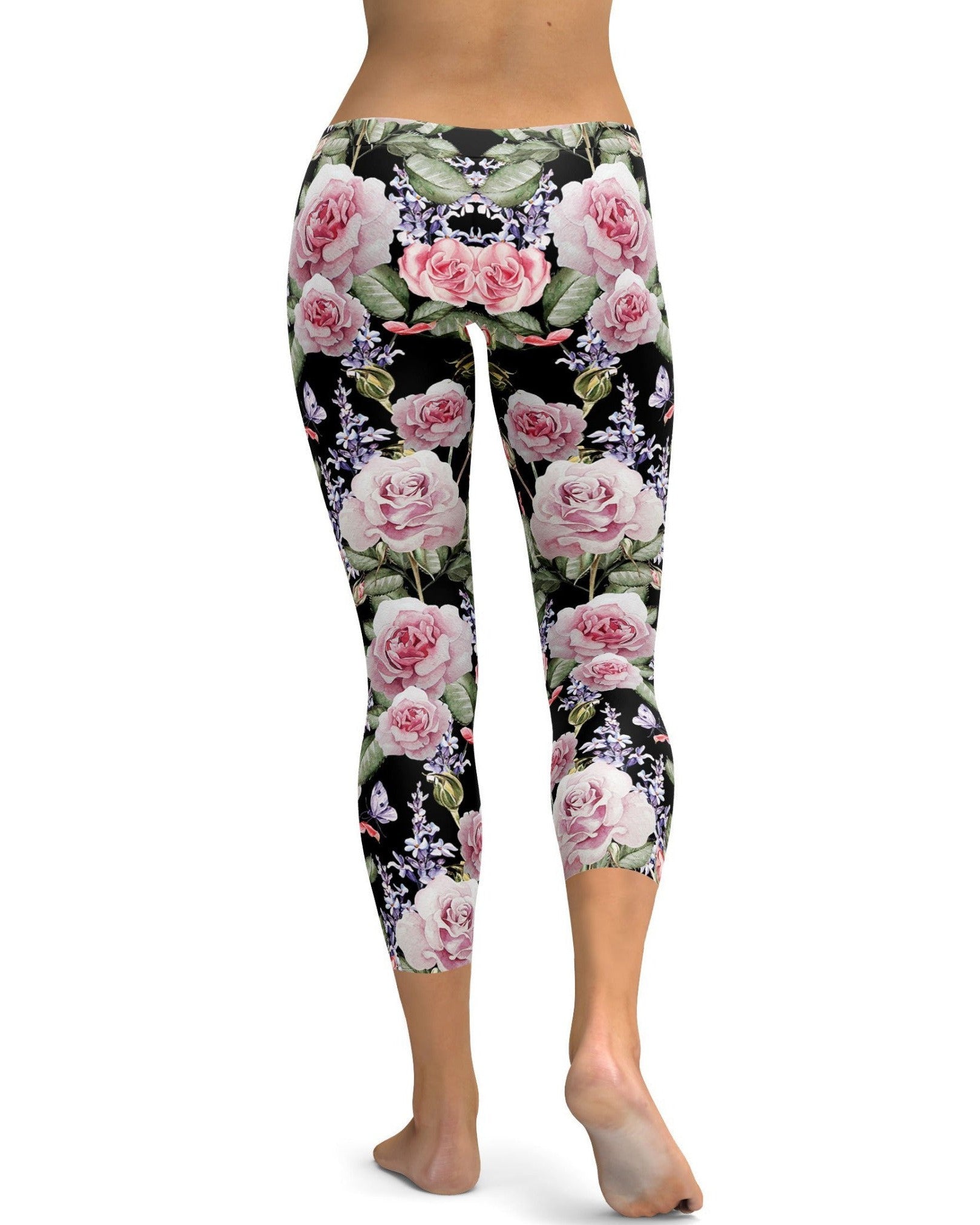 GearBunch - Watercolor Roses & Lavender Capris