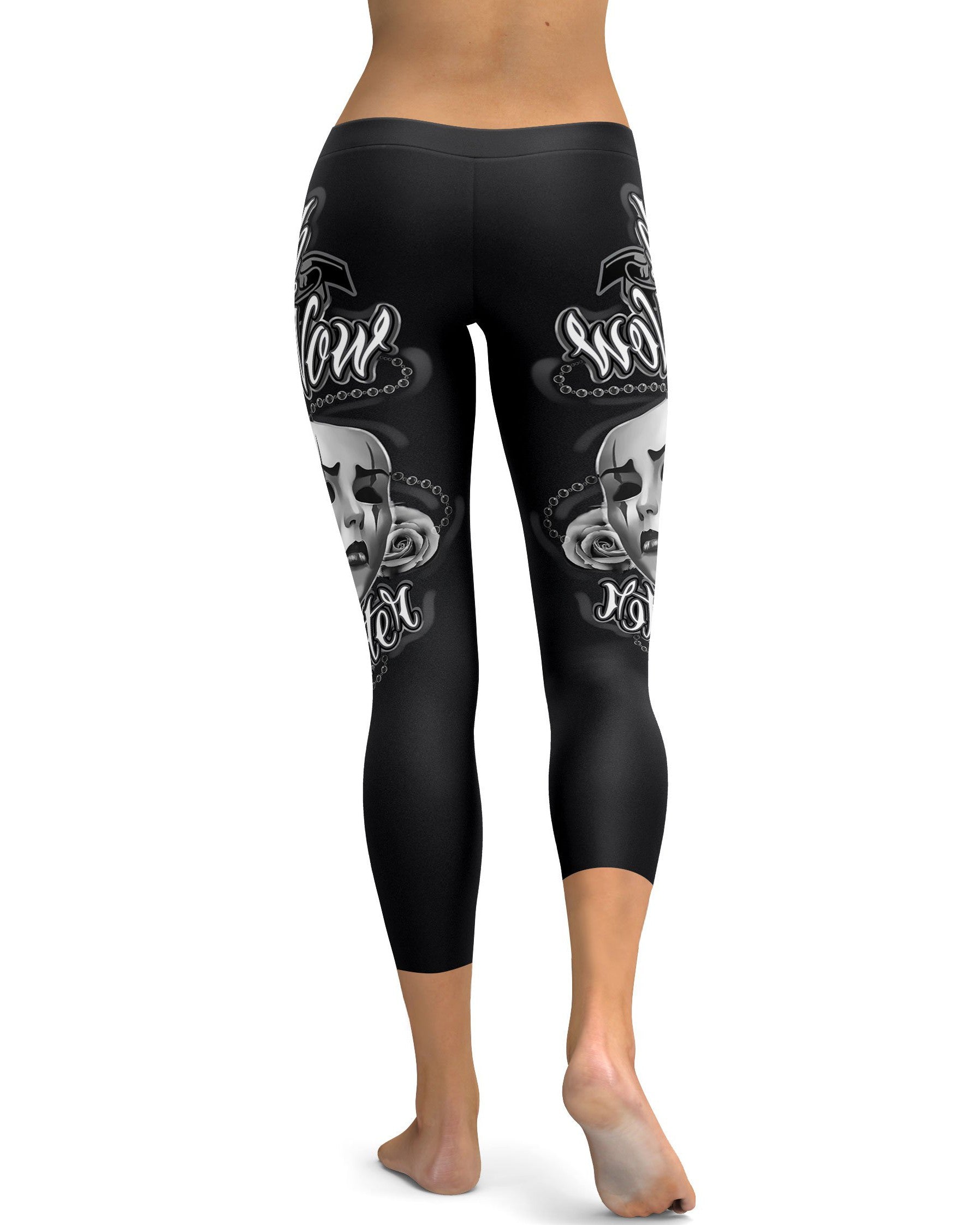 Laugh Now, Cry Later Capris - GearBunch Leggings / Yoga Pants